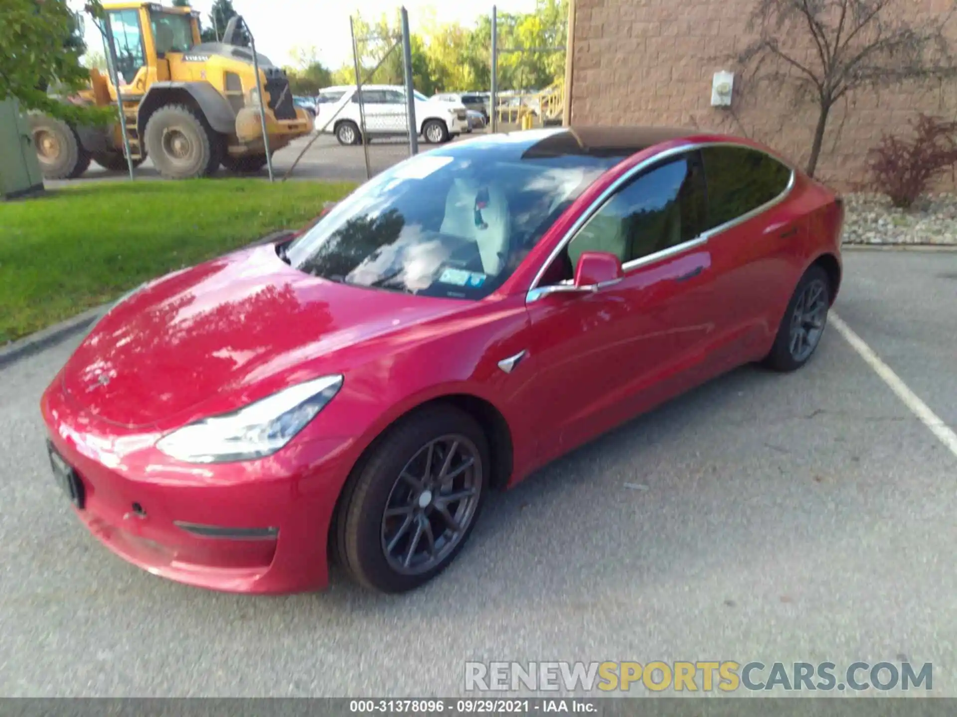 2 Photograph of a damaged car 5YJ3E1EB5LF791226 TESLA MODEL 3 2020