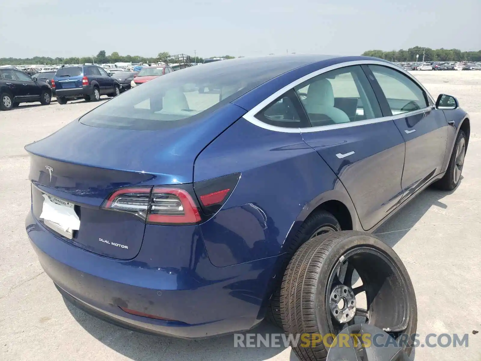 4 Фотография поврежденного автомобиля 5YJ3E1EB5LF791274 TESLA MODEL 3 2020