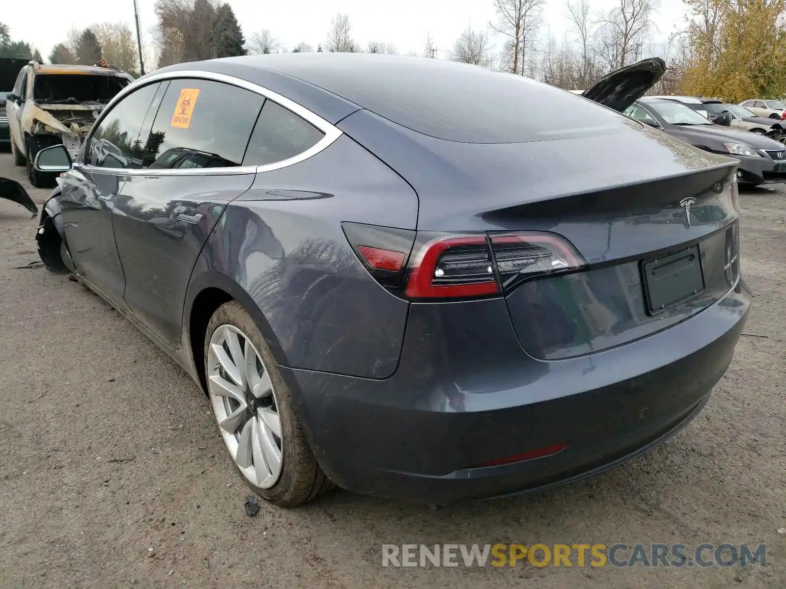 3 Photograph of a damaged car 5YJ3E1EB5LF801219 TESLA MODEL 3 2020