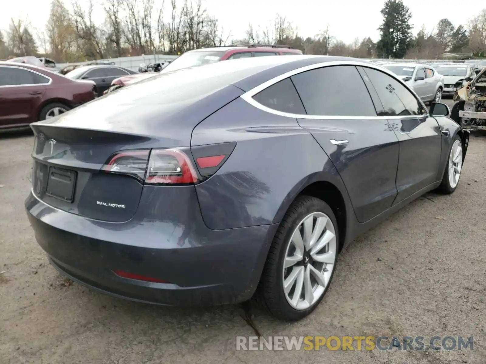 4 Photograph of a damaged car 5YJ3E1EB5LF801219 TESLA MODEL 3 2020