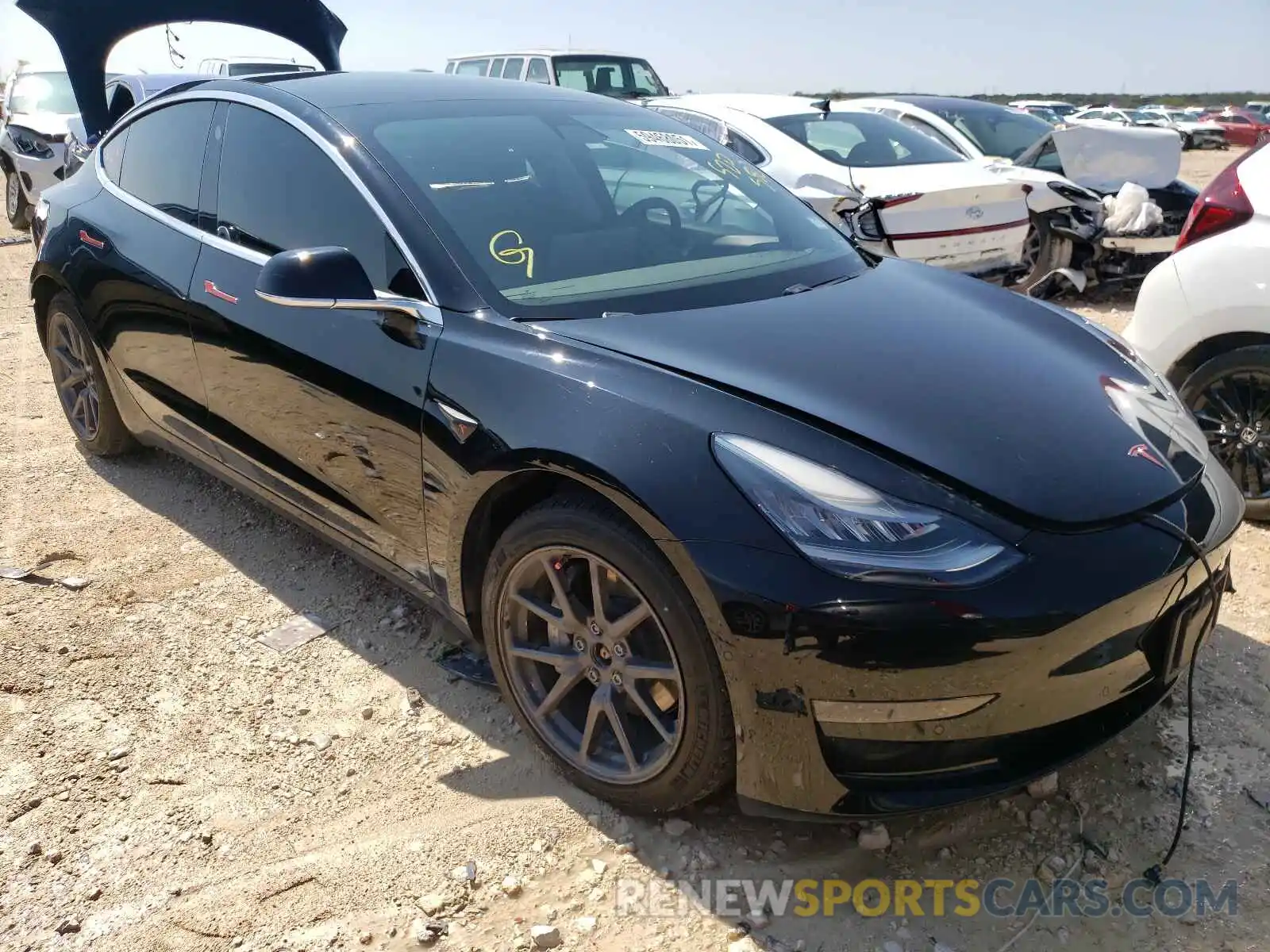 1 Photograph of a damaged car 5YJ3E1EB6LF520580 TESLA MODEL 3 2020