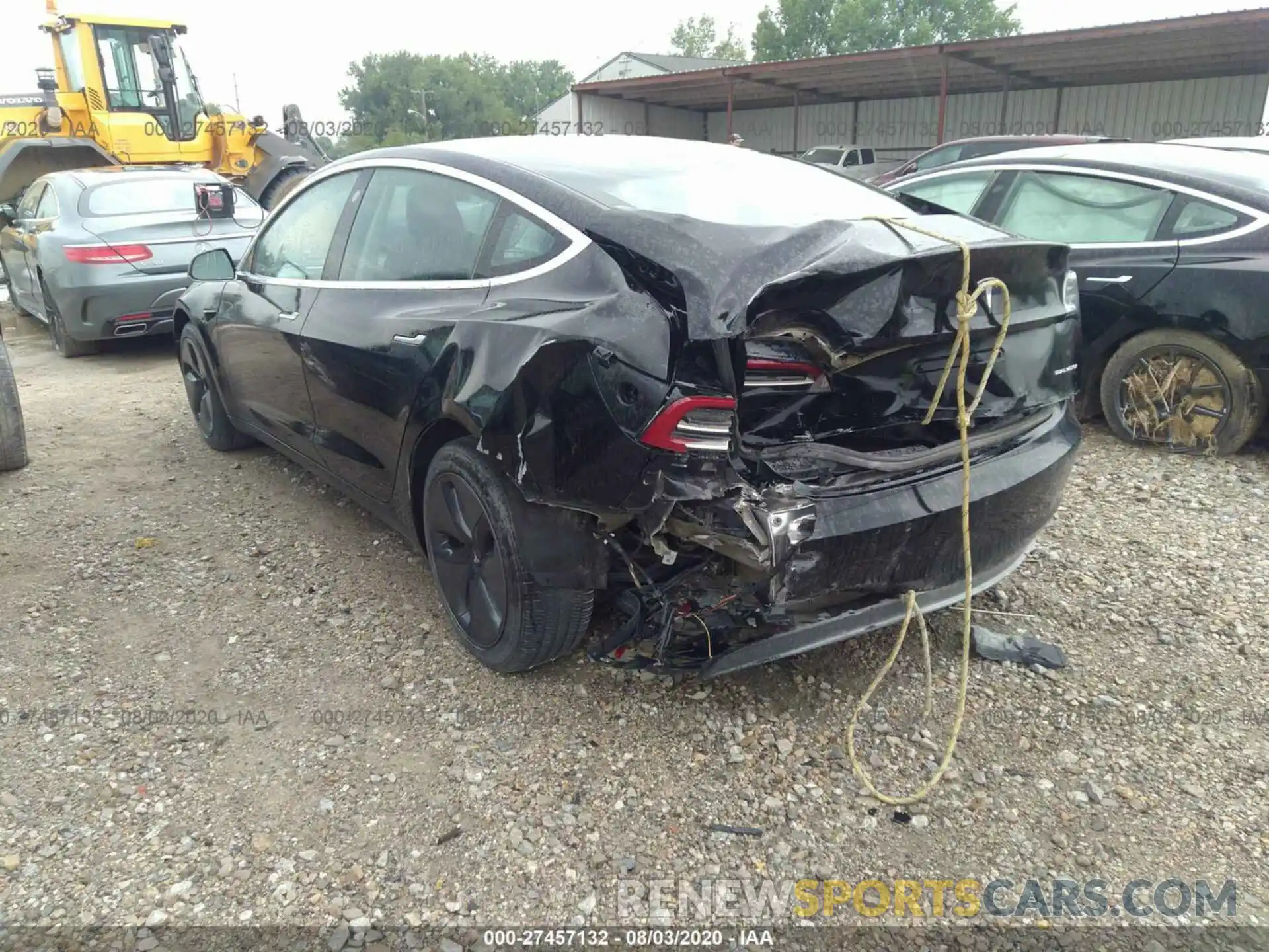 3 Photograph of a damaged car 5YJ3E1EB6LF521471 TESLA MODEL 3 2020