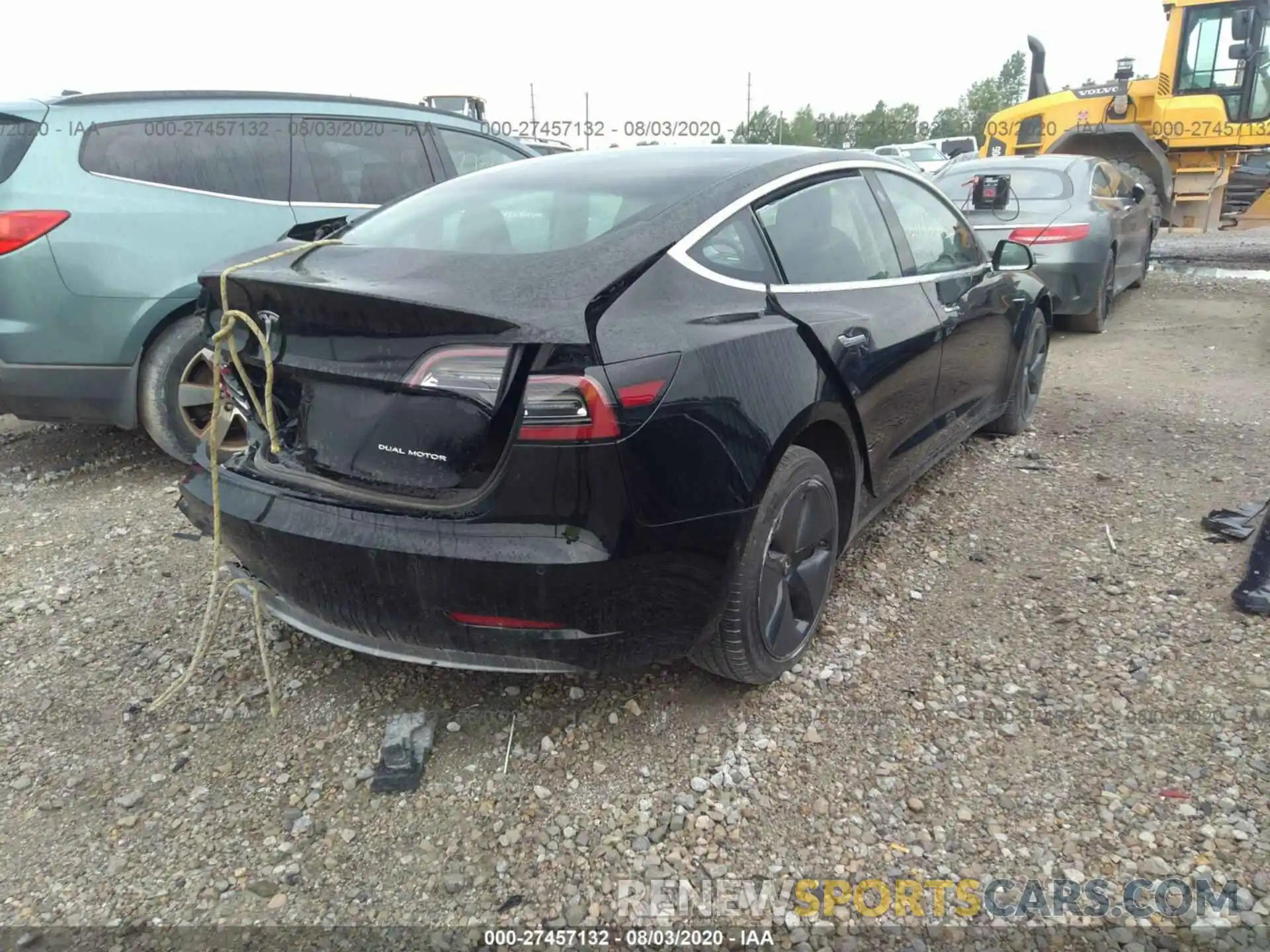 4 Фотография поврежденного автомобиля 5YJ3E1EB6LF521471 TESLA MODEL 3 2020