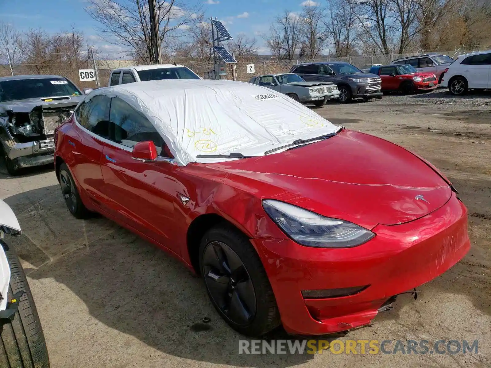 1 Photograph of a damaged car 5YJ3E1EB6LF617102 TESLA MODEL 3 2020