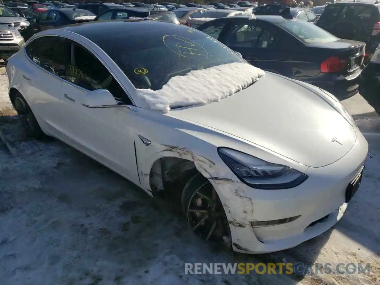 1 Photograph of a damaged car 5YJ3E1EB6LF619416 TESLA MODEL 3 2020