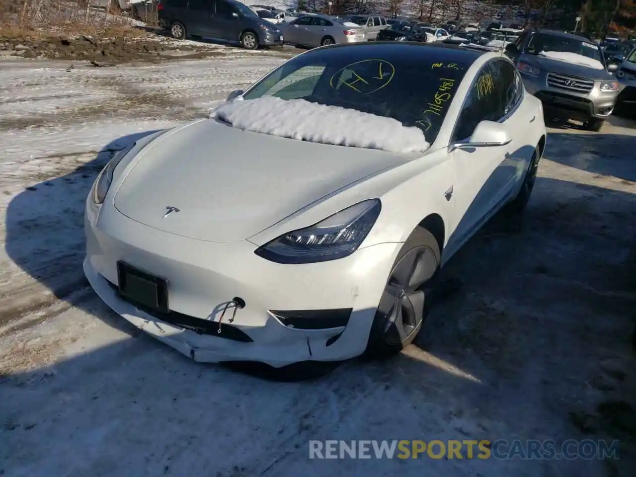 2 Фотография поврежденного автомобиля 5YJ3E1EB6LF619416 TESLA MODEL 3 2020