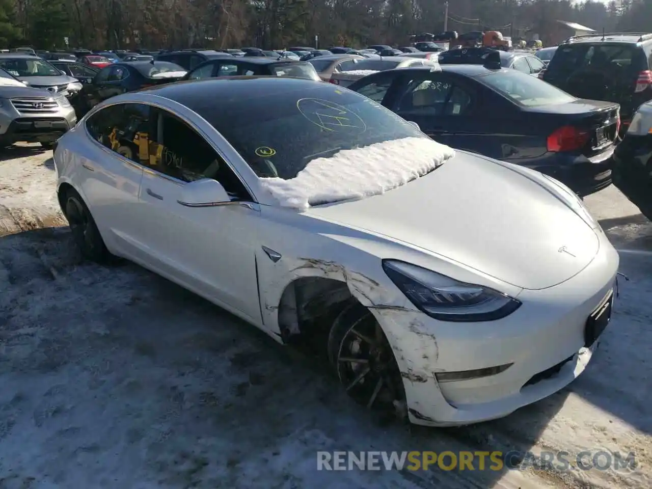 9 Фотография поврежденного автомобиля 5YJ3E1EB6LF619416 TESLA MODEL 3 2020