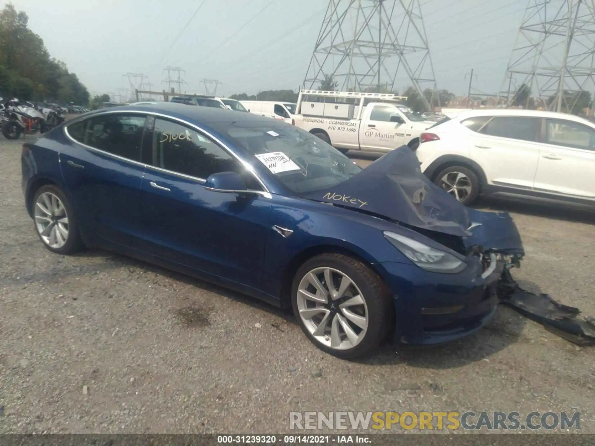 1 Photograph of a damaged car 5YJ3E1EB6LF620534 TESLA MODEL 3 2020