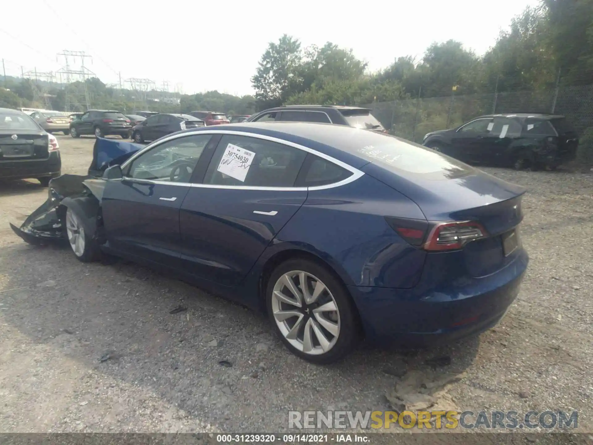 3 Photograph of a damaged car 5YJ3E1EB6LF620534 TESLA MODEL 3 2020