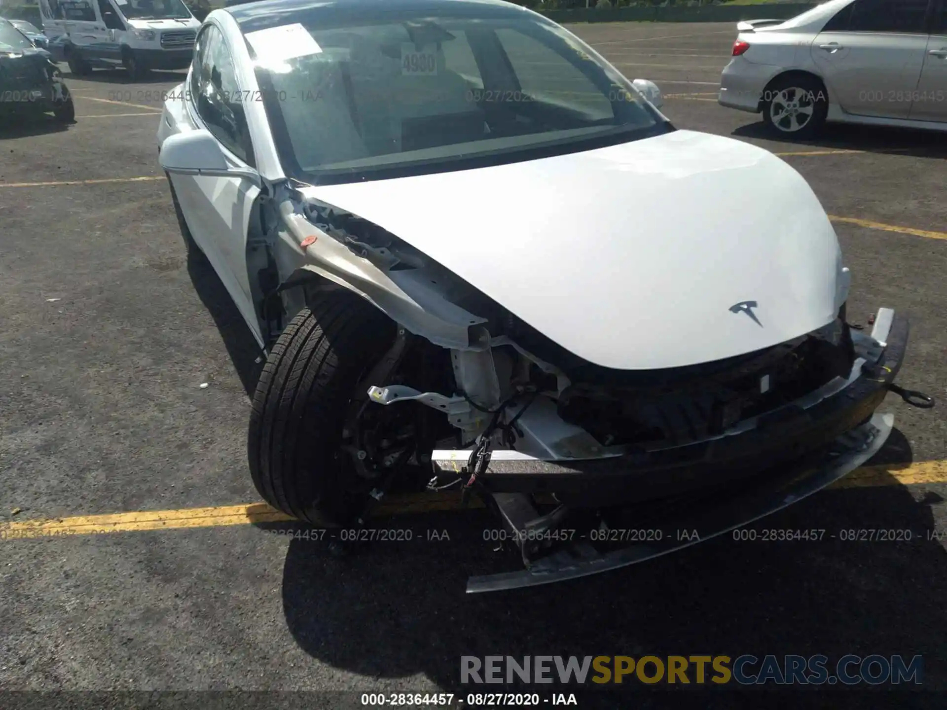 6 Photograph of a damaged car 5YJ3E1EB6LF622204 TESLA MODEL 3 2020