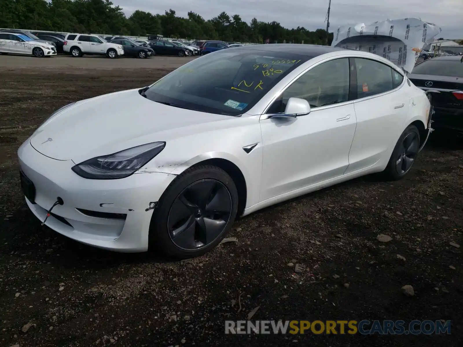 2 Фотография поврежденного автомобиля 5YJ3E1EB6LF628150 TESLA MODEL 3 2020