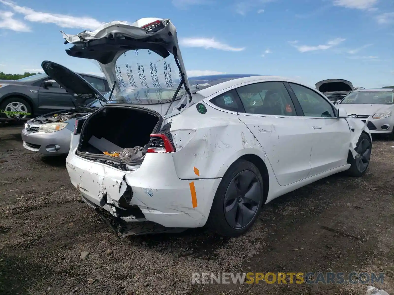 4 Photograph of a damaged car 5YJ3E1EB6LF628150 TESLA MODEL 3 2020