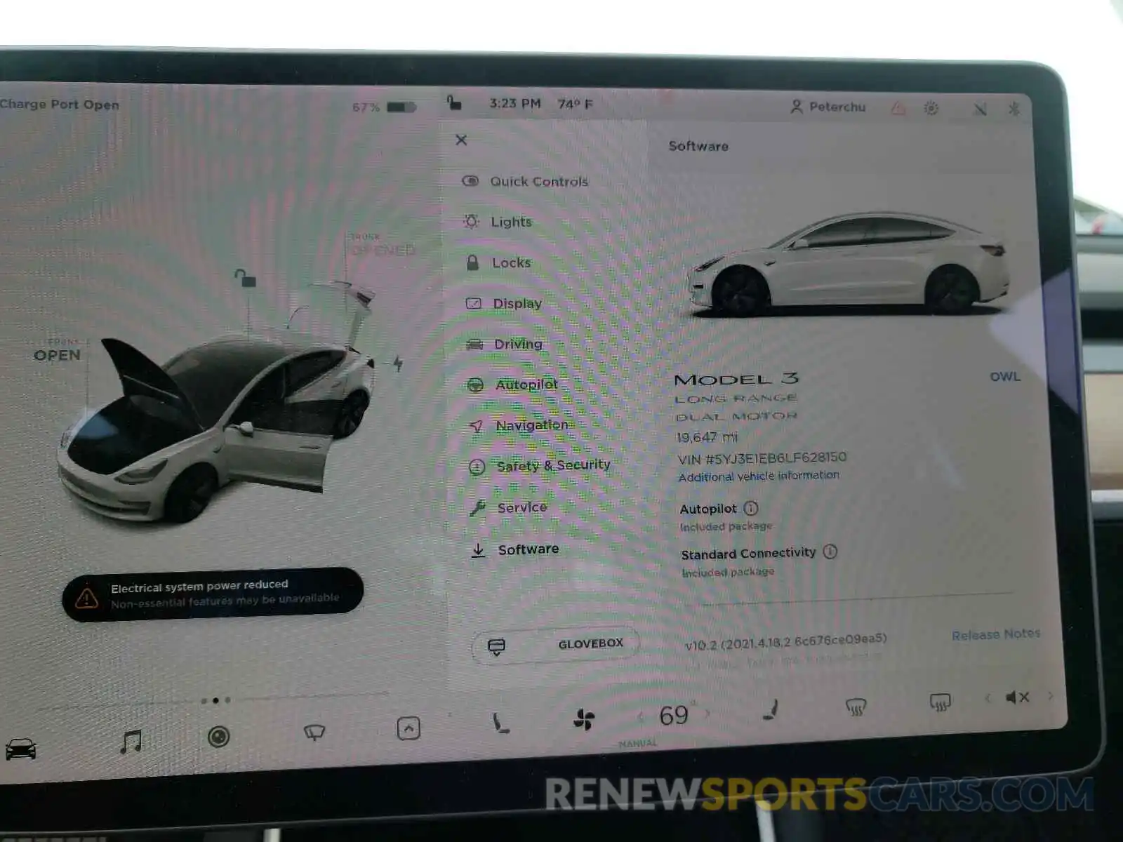 8 Photograph of a damaged car 5YJ3E1EB6LF628150 TESLA MODEL 3 2020