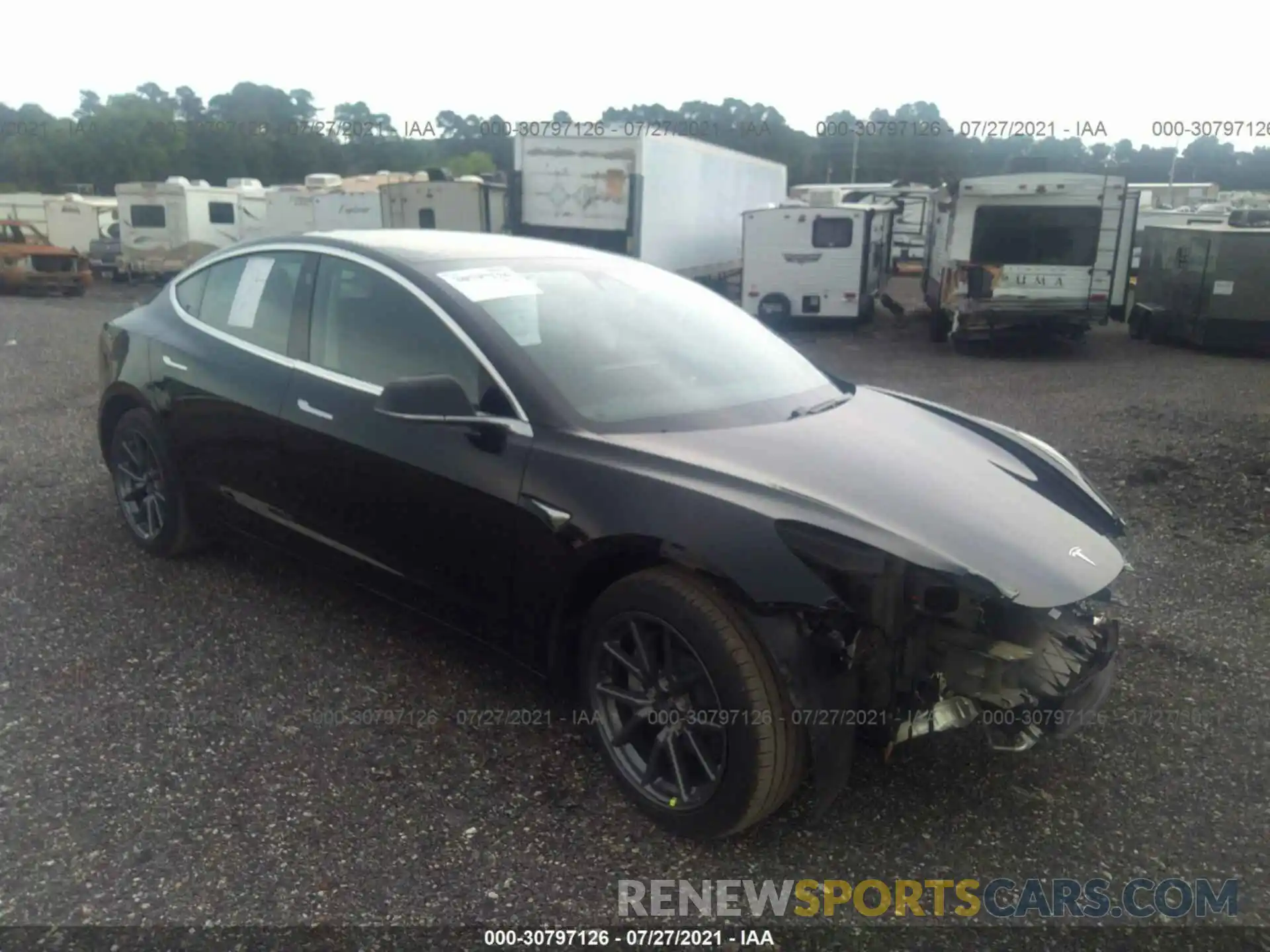 1 Photograph of a damaged car 5YJ3E1EB6LF635115 TESLA MODEL 3 2020