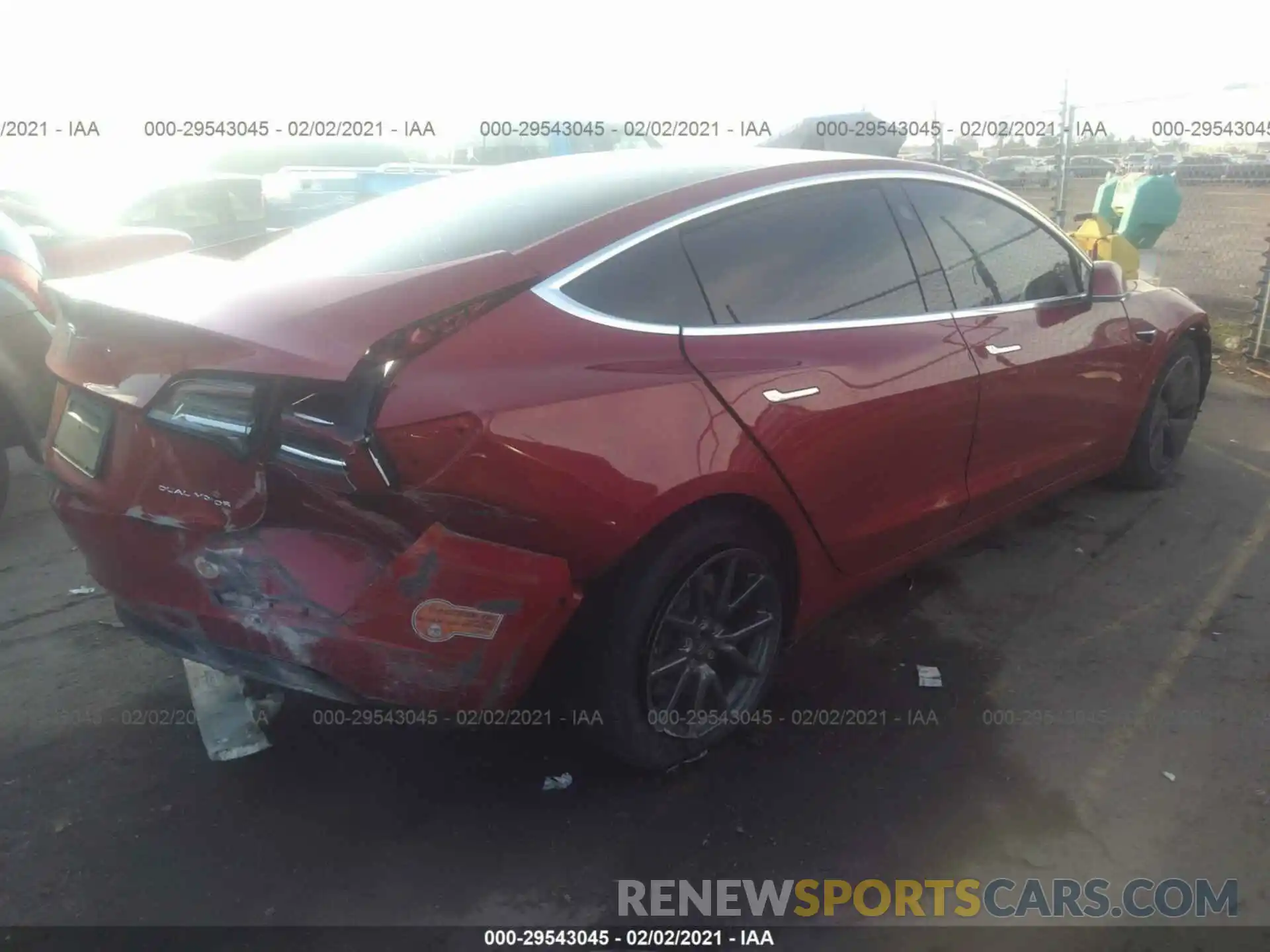 4 Photograph of a damaged car 5YJ3E1EB6LF635793 TESLA MODEL 3 2020