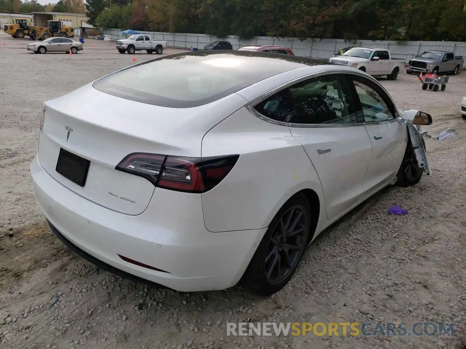 4 Photograph of a damaged car 5YJ3E1EB6LF637219 TESLA MODEL 3 2020