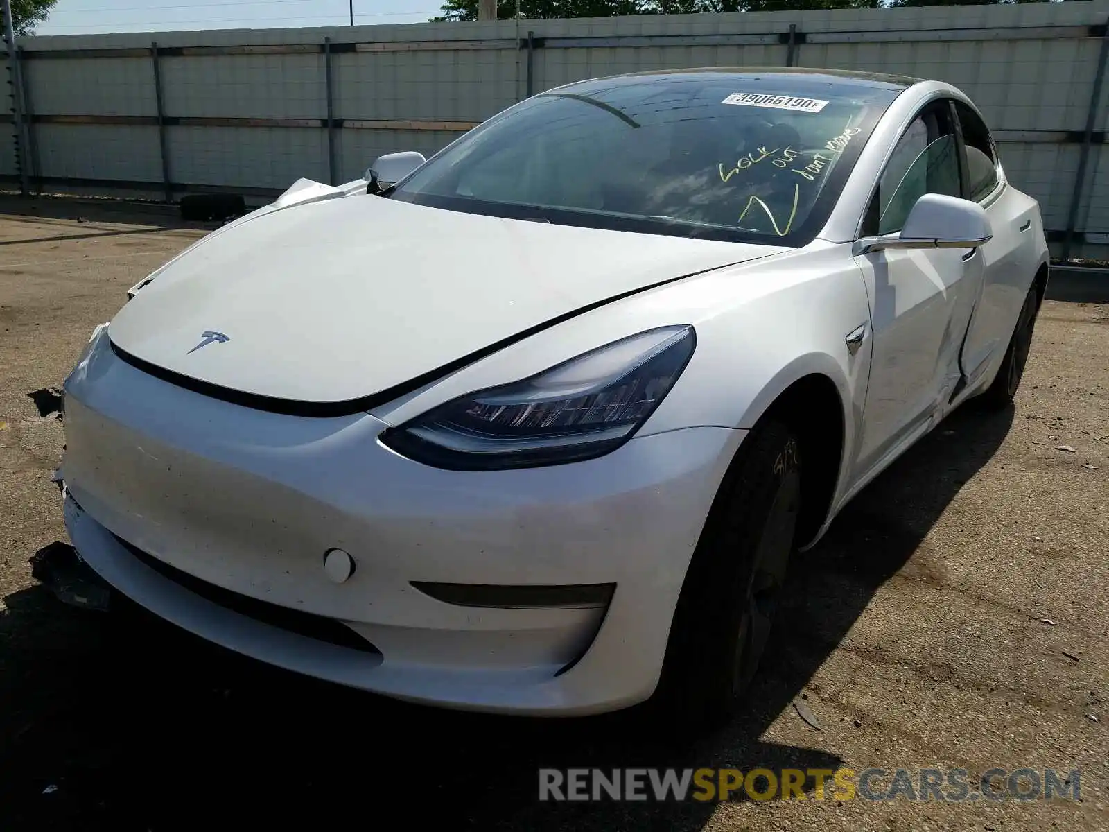 2 Photograph of a damaged car 5YJ3E1EB6LF637690 TESLA MODEL 3 2020