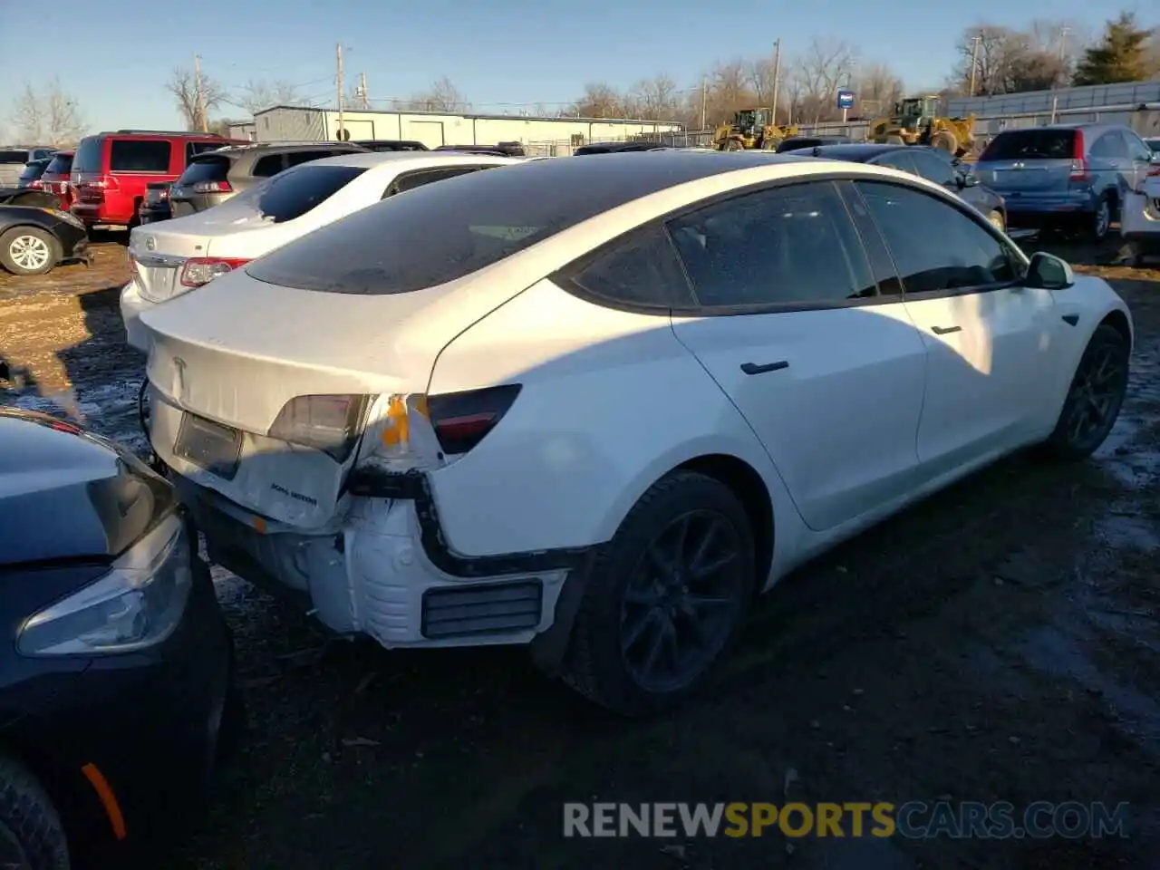 4 Photograph of a damaged car 5YJ3E1EB6LF637723 TESLA MODEL 3 2020