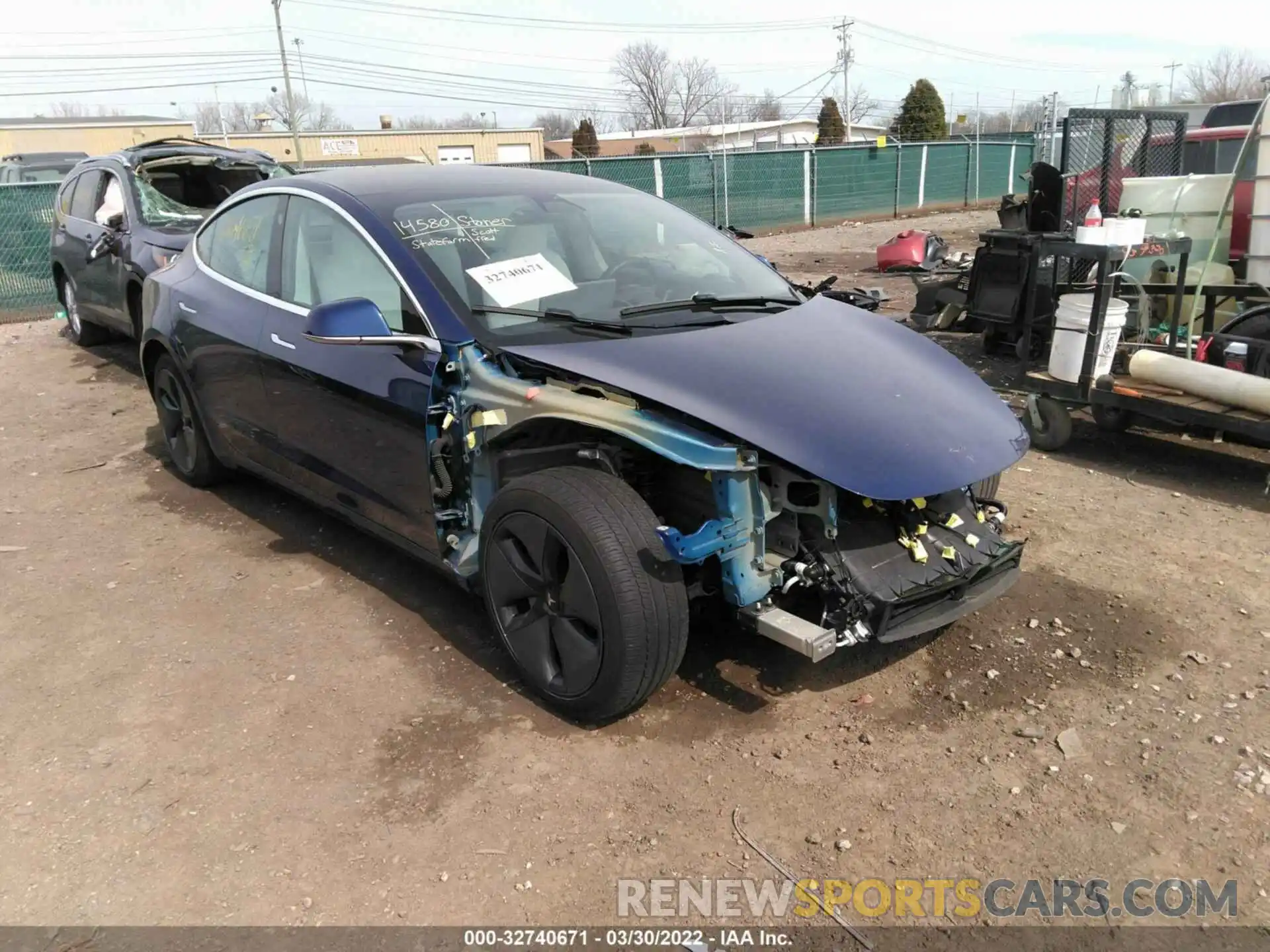 1 Photograph of a damaged car 5YJ3E1EB6LF639309 TESLA MODEL 3 2020