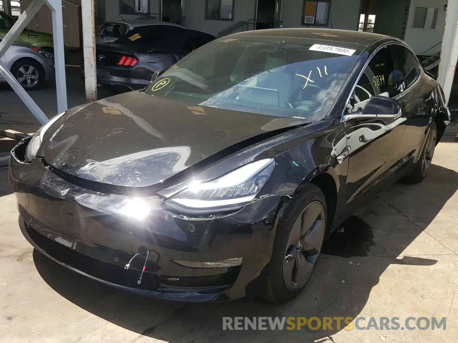 2 Photograph of a damaged car 5YJ3E1EB6LF639794 TESLA MODEL 3 2020