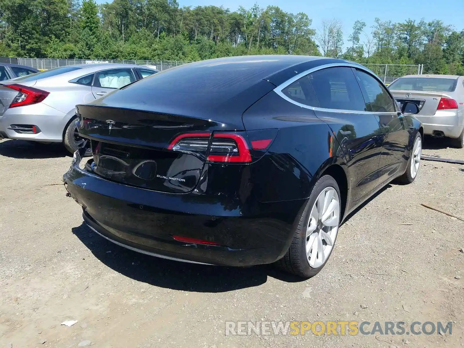 4 Photograph of a damaged car 5YJ3E1EB6LF666235 TESLA MODEL 3 2020