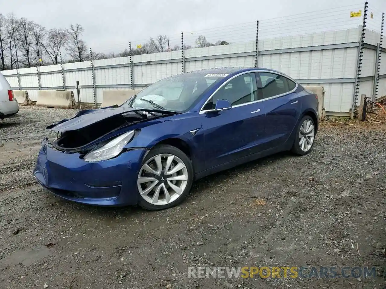 1 Photograph of a damaged car 5YJ3E1EB6LF667000 TESLA MODEL 3 2020