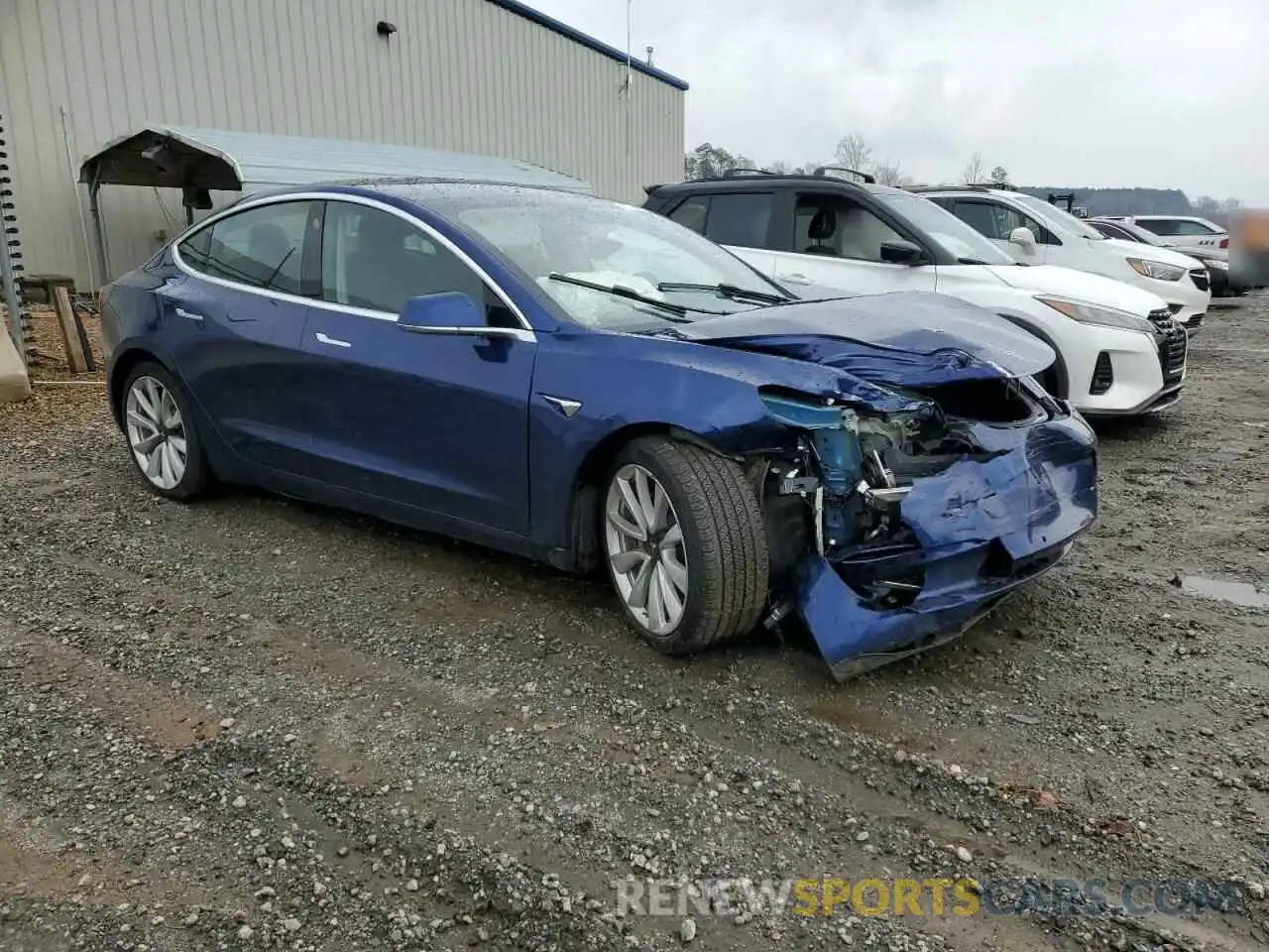 4 Photograph of a damaged car 5YJ3E1EB6LF667000 TESLA MODEL 3 2020