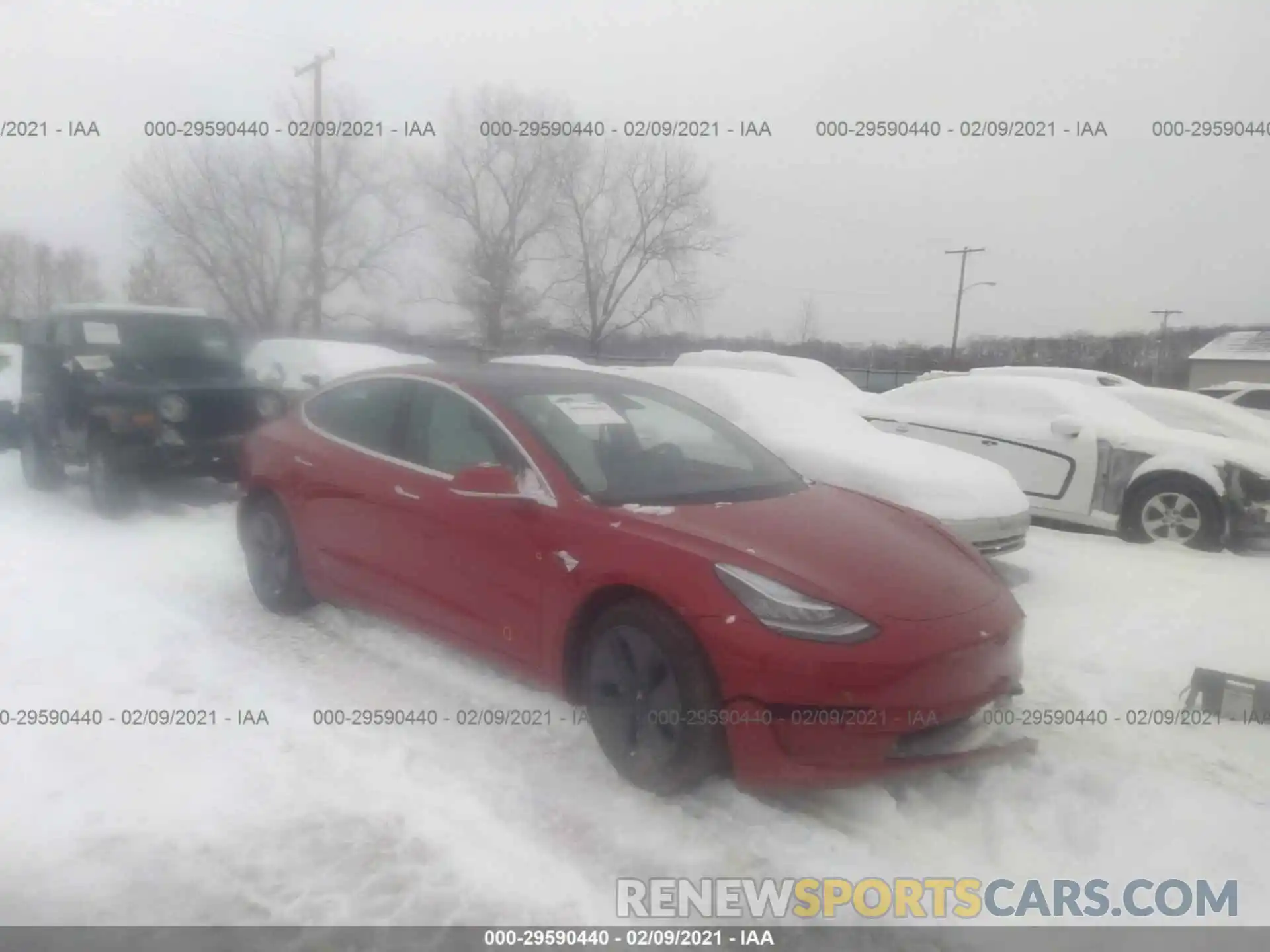 1 Фотография поврежденного автомобиля 5YJ3E1EB6LF668244 TESLA MODEL 3 2020