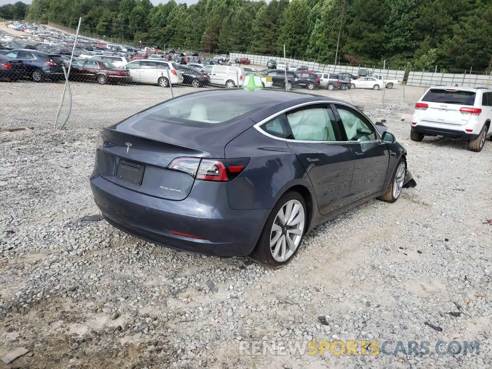 4 Photograph of a damaged car 5YJ3E1EB6LF668759 TESLA MODEL 3 2020