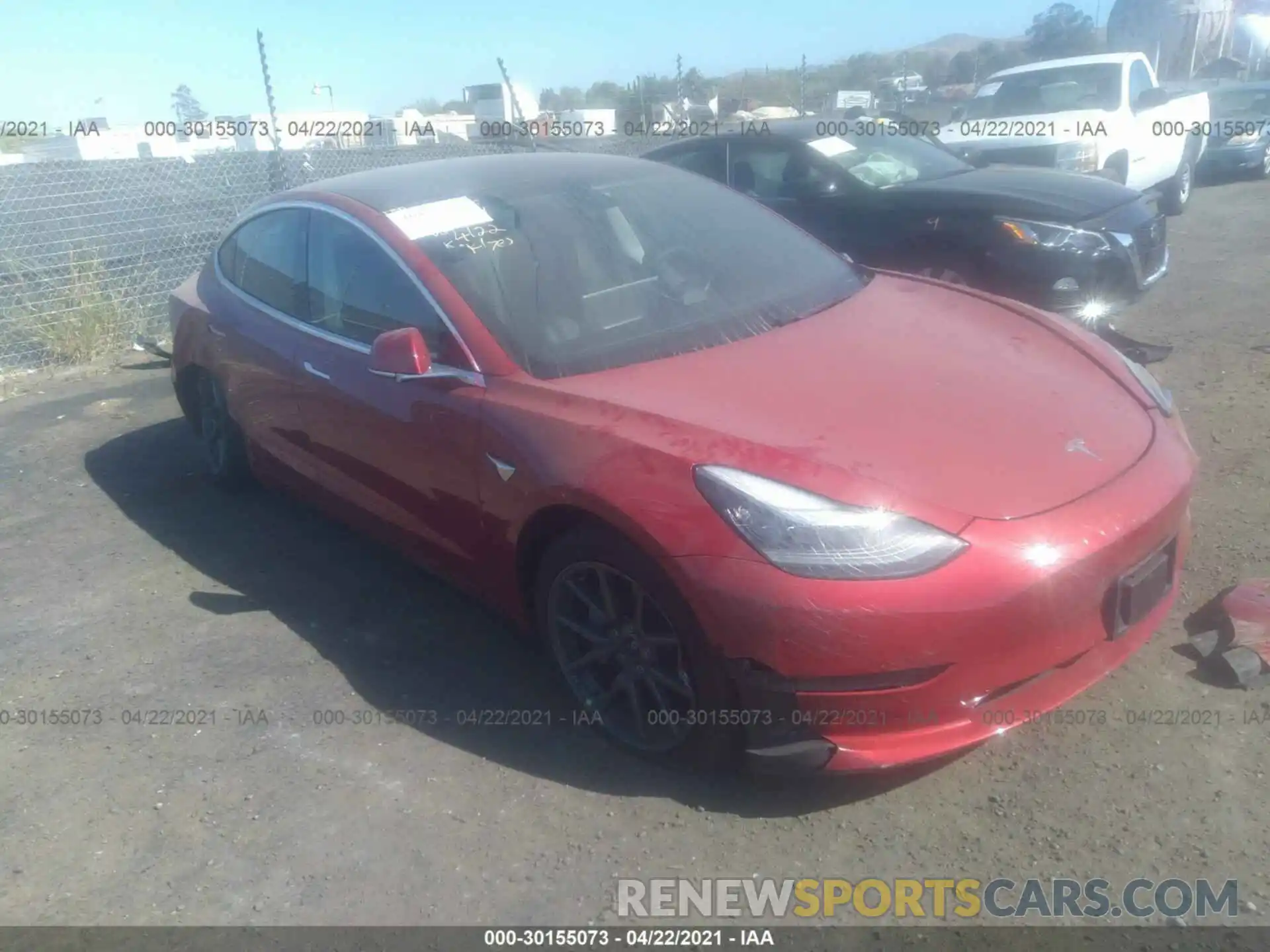 1 Photograph of a damaged car 5YJ3E1EB6LF710962 TESLA MODEL 3 2020