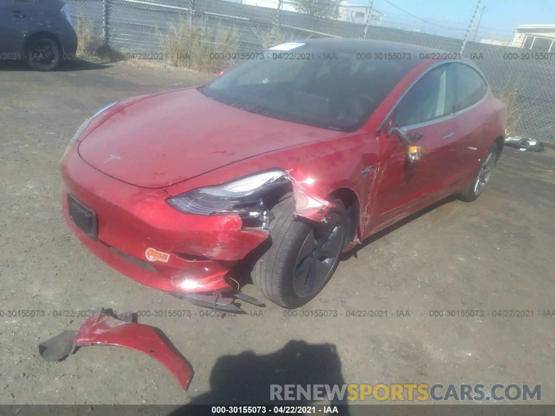 2 Photograph of a damaged car 5YJ3E1EB6LF710962 TESLA MODEL 3 2020