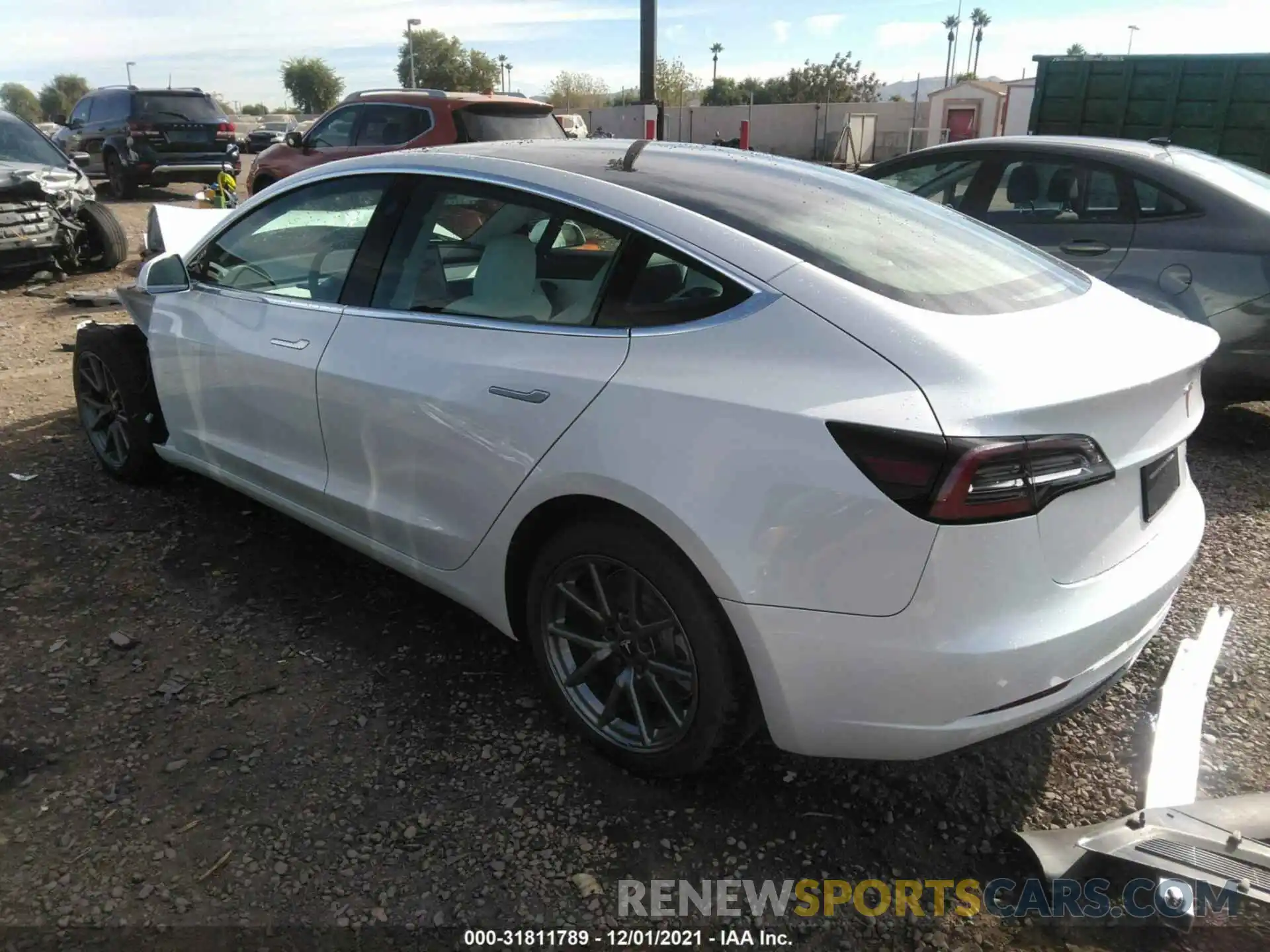 3 Photograph of a damaged car 5YJ3E1EB6LF712694 TESLA MODEL 3 2020