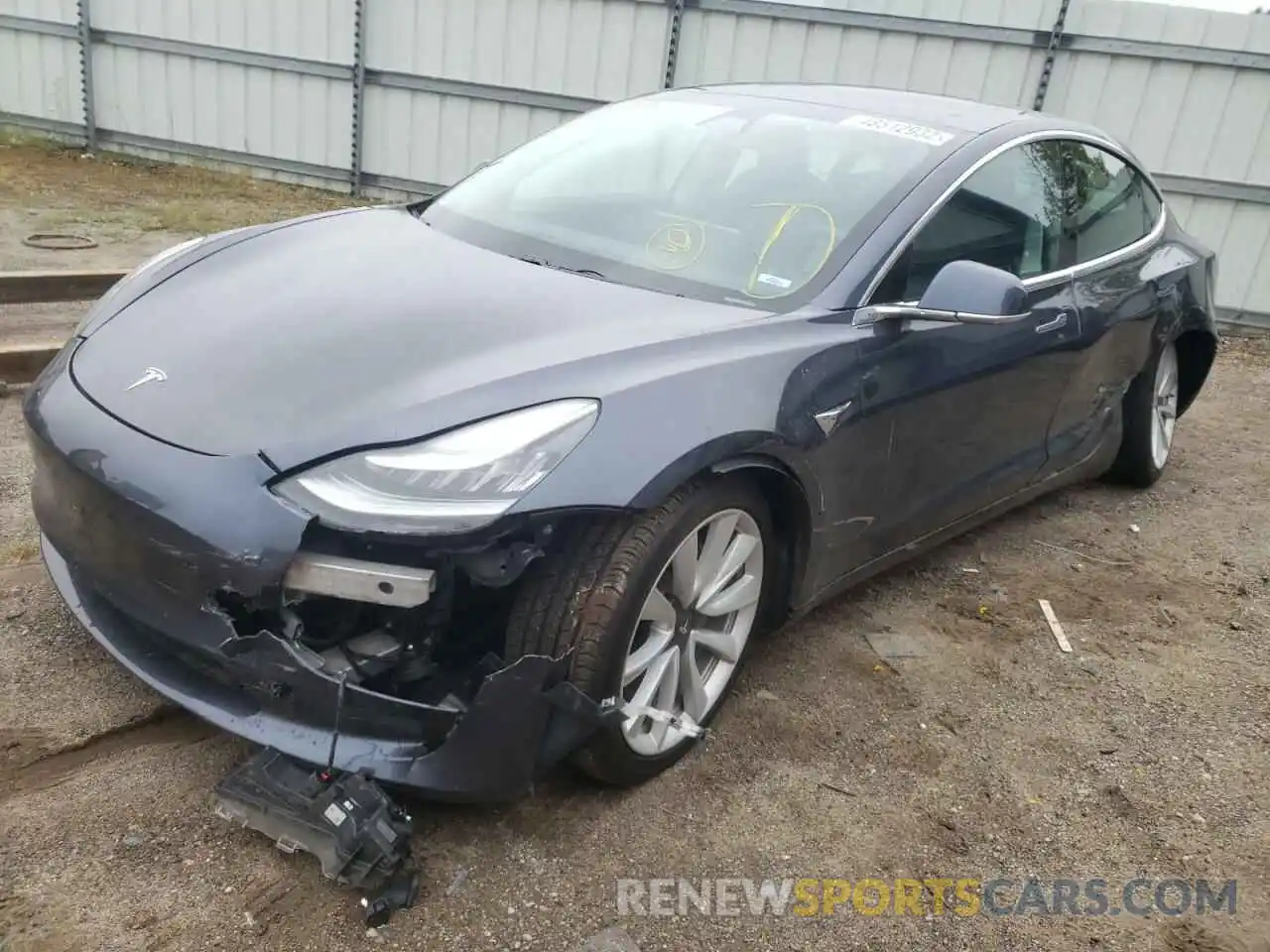 2 Фотография поврежденного автомобиля 5YJ3E1EB6LF722013 TESLA MODEL 3 2020