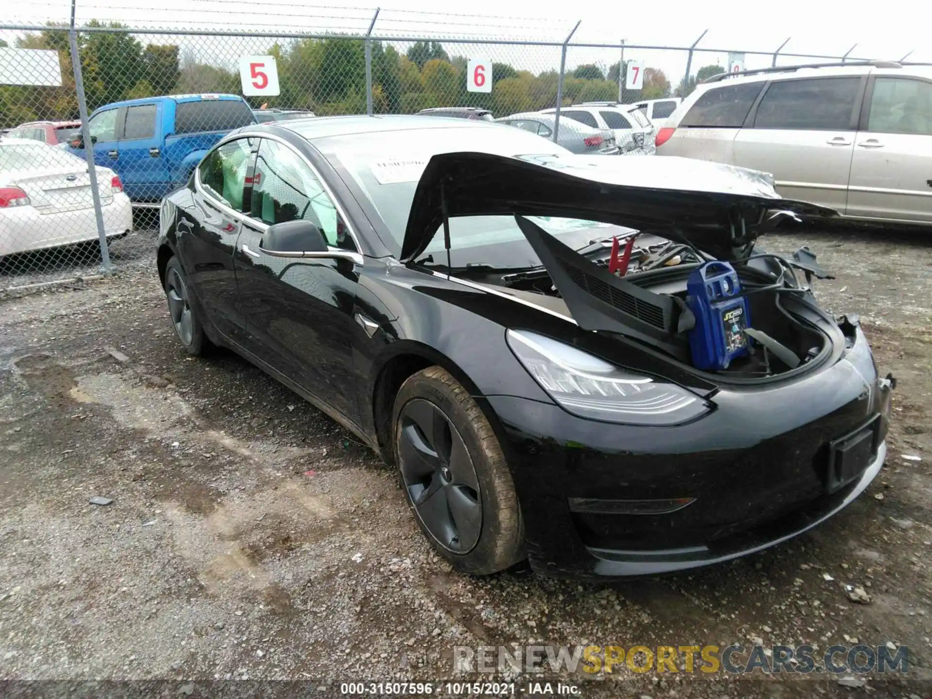 1 Photograph of a damaged car 5YJ3E1EB6LF741399 TESLA MODEL 3 2020