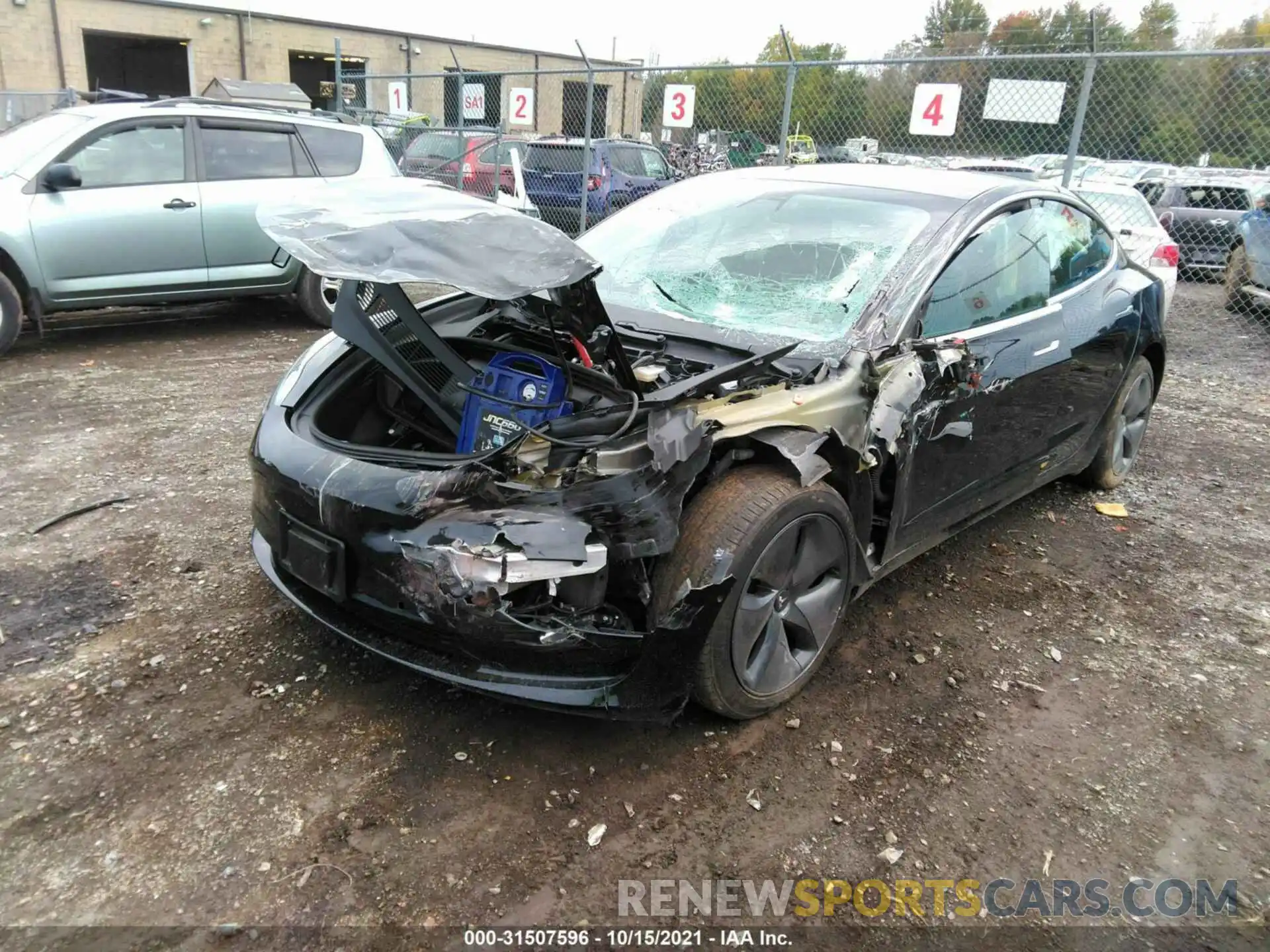 2 Photograph of a damaged car 5YJ3E1EB6LF741399 TESLA MODEL 3 2020