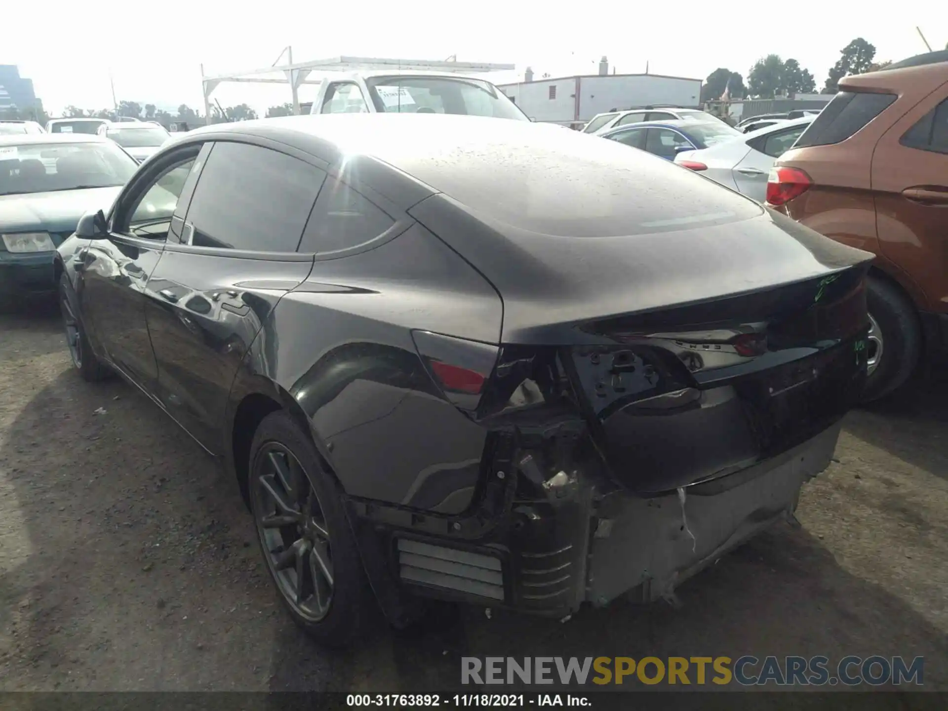 3 Photograph of a damaged car 5YJ3E1EB6LF741421 TESLA MODEL 3 2020