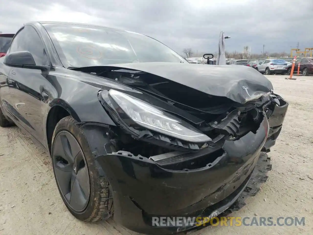 9 Photograph of a damaged car 5YJ3E1EB6LF744268 TESLA MODEL 3 2020