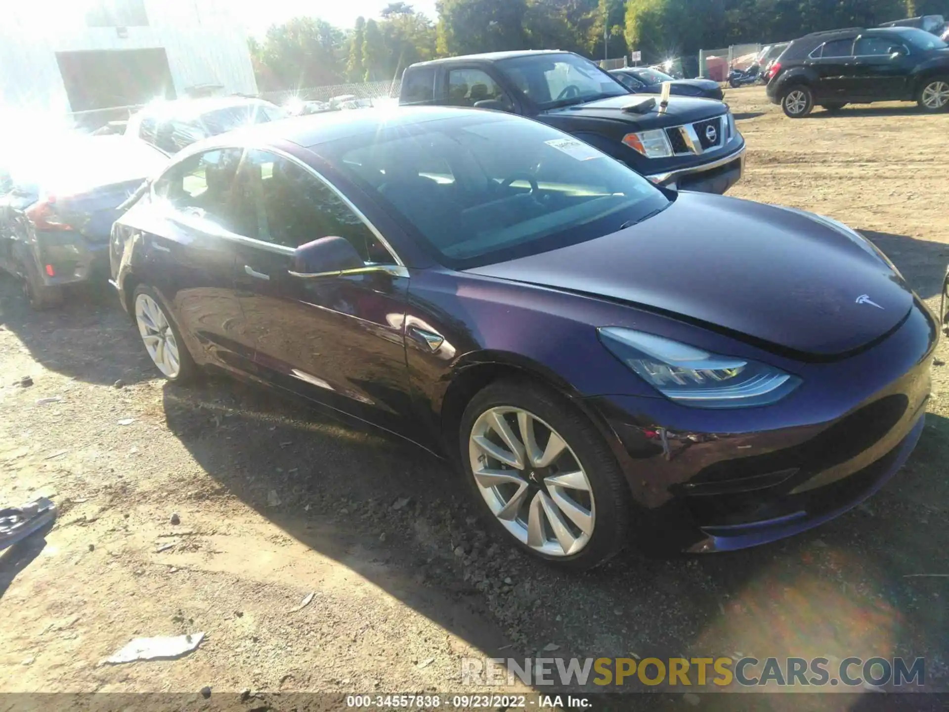 1 Photograph of a damaged car 5YJ3E1EB6LF787332 TESLA MODEL 3 2020