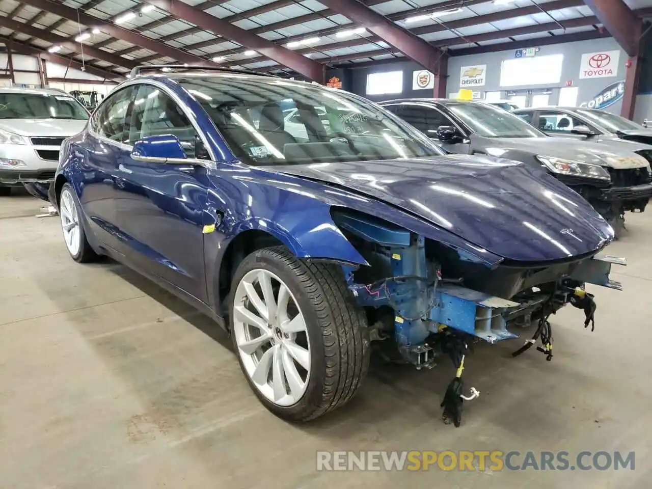 1 Photograph of a damaged car 5YJ3E1EB6LF787539 TESLA MODEL 3 2020