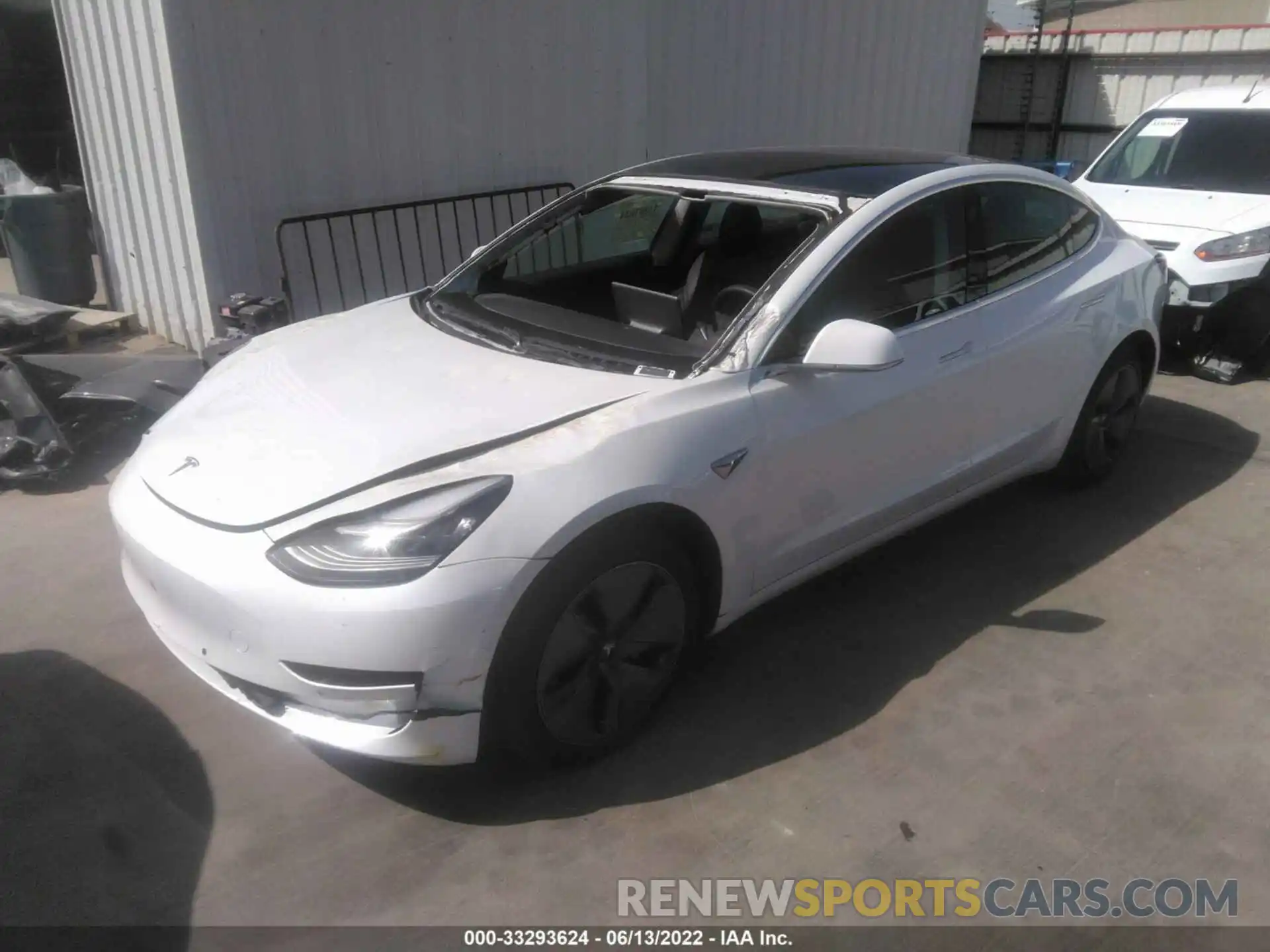 2 Photograph of a damaged car 5YJ3E1EB6LF790814 TESLA MODEL 3 2020