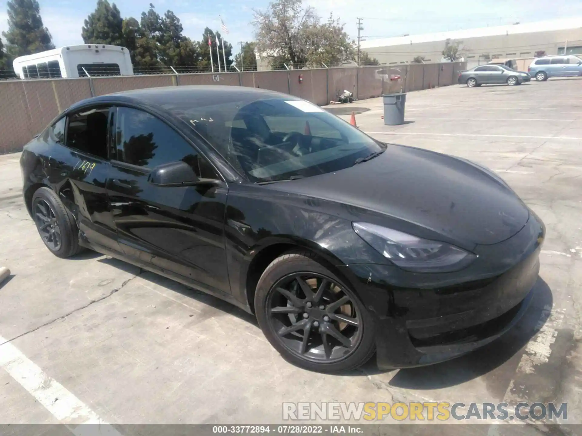 1 Photograph of a damaged car 5YJ3E1EB6LF798265 TESLA MODEL 3 2020