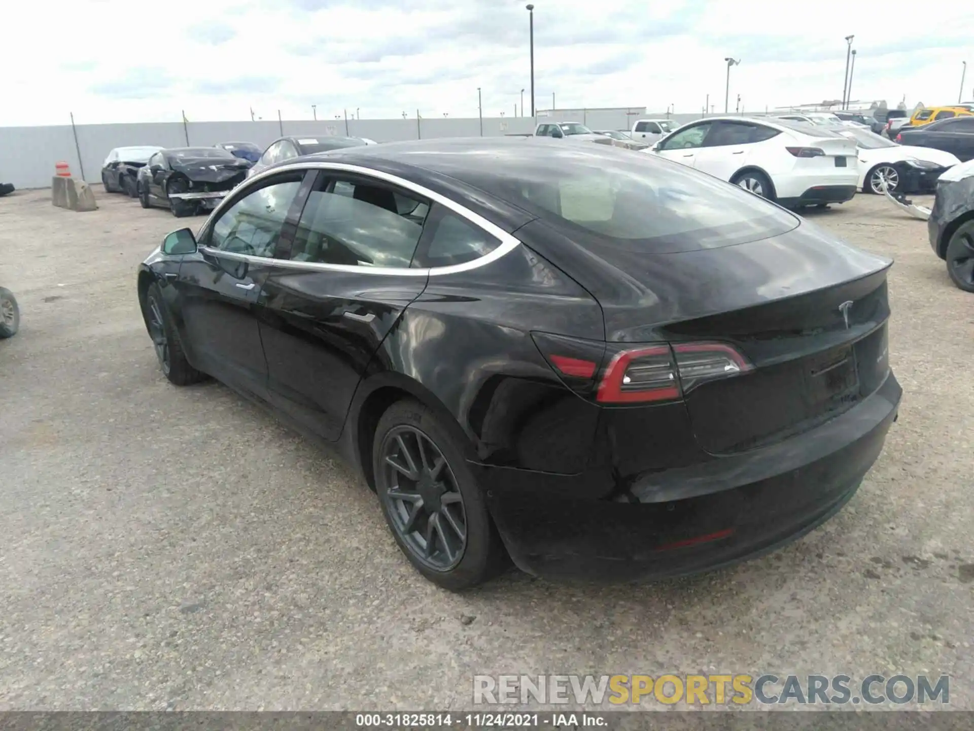 3 Photograph of a damaged car 5YJ3E1EB6LF802895 TESLA MODEL 3 2020