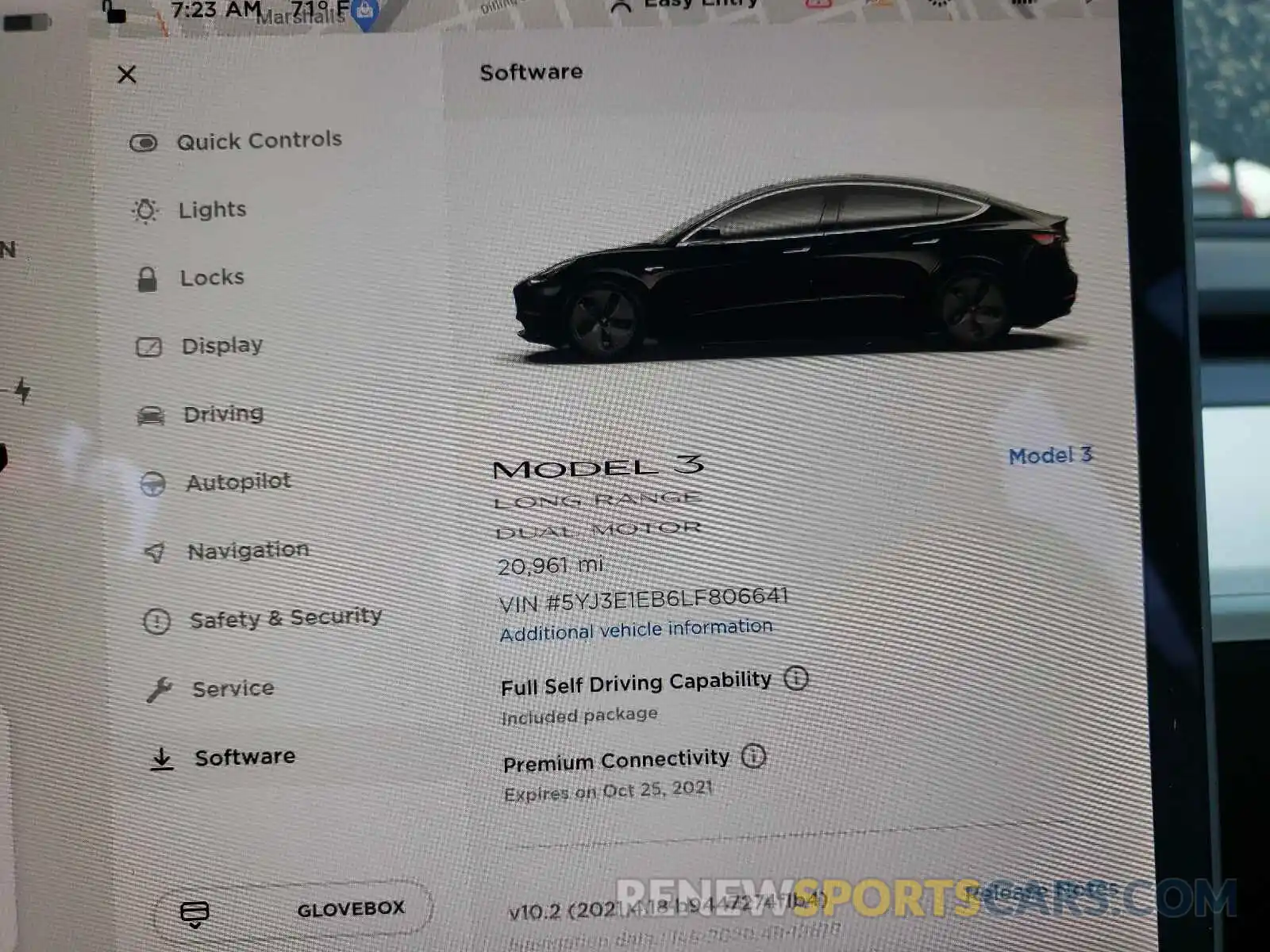 8 Photograph of a damaged car 5YJ3E1EB6LF806641 TESLA MODEL 3 2020