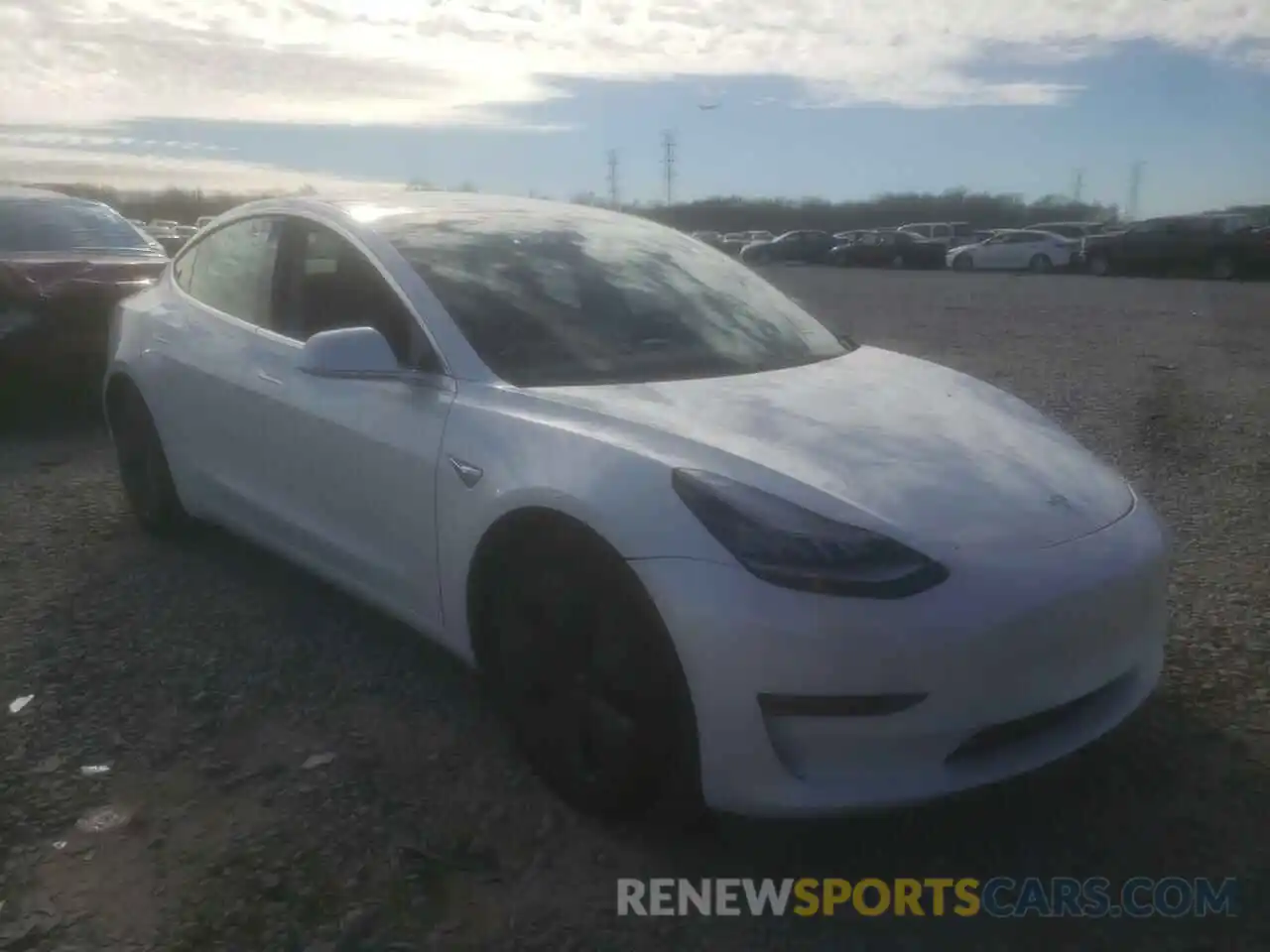 1 Photograph of a damaged car 5YJ3E1EB7LF618078 TESLA MODEL 3 2020