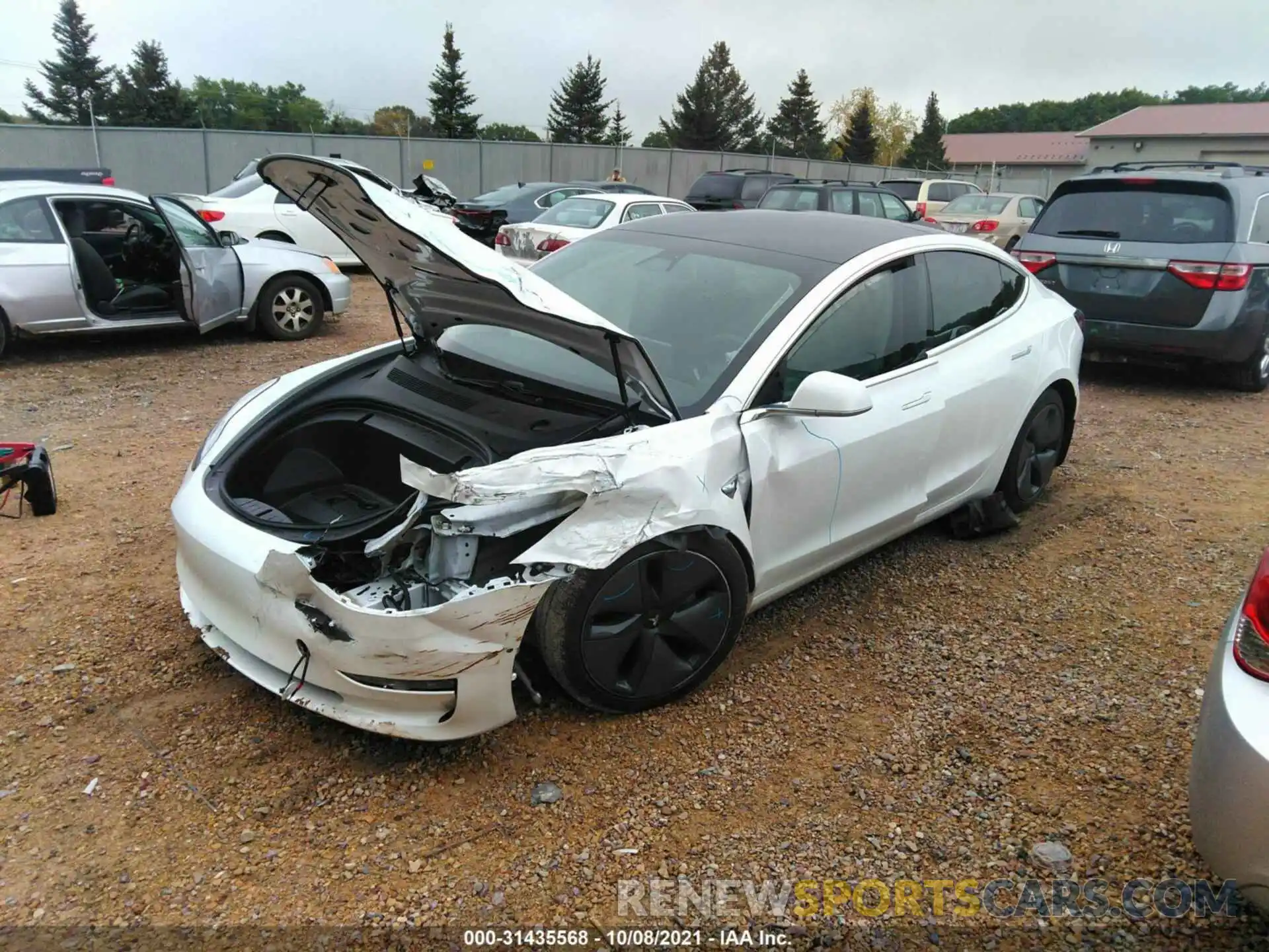 2 Photograph of a damaged car 5YJ3E1EB7LF618954 TESLA MODEL 3 2020