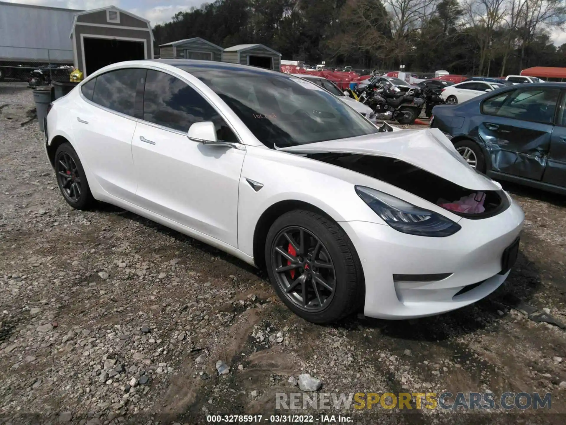 1 Photograph of a damaged car 5YJ3E1EB7LF619327 TESLA MODEL 3 2020