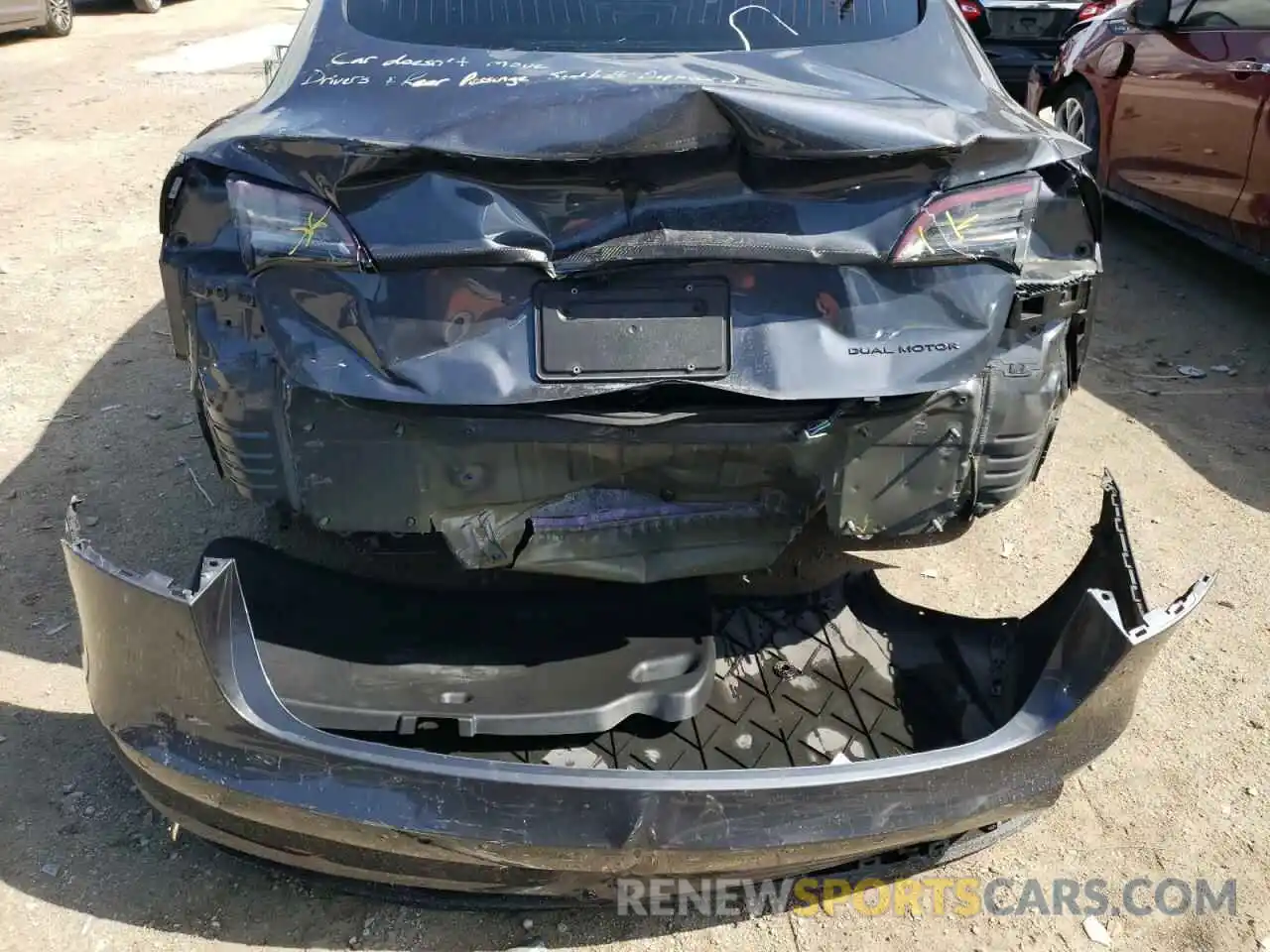 9 Photograph of a damaged car 5YJ3E1EB7LF619893 TESLA MODEL 3 2020