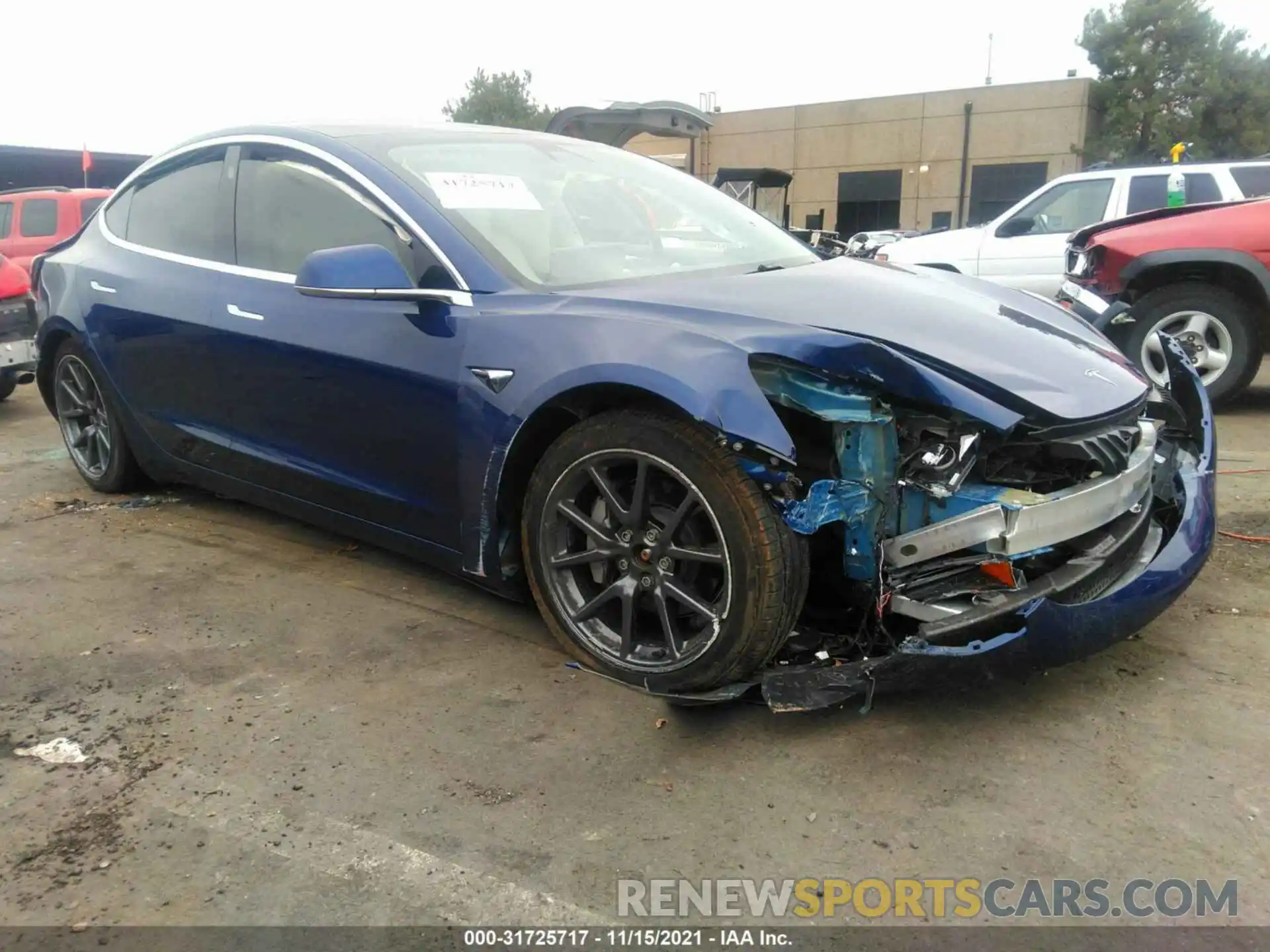 1 Photograph of a damaged car 5YJ3E1EB7LF621952 TESLA MODEL 3 2020