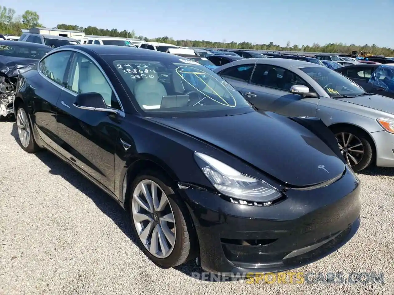 1 Photograph of a damaged car 5YJ3E1EB7LF622356 TESLA MODEL 3 2020