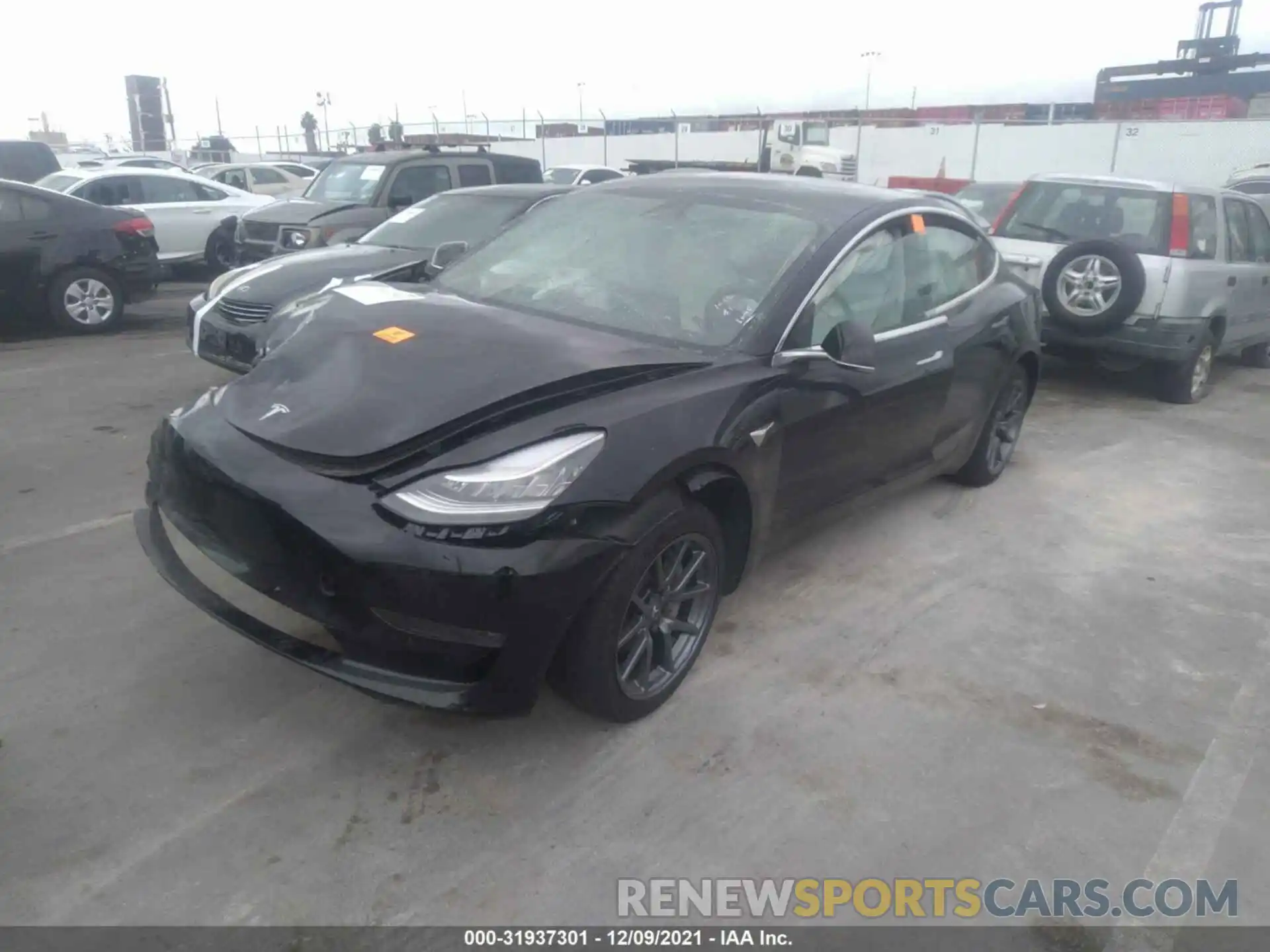 2 Photograph of a damaged car 5YJ3E1EB7LF628562 TESLA MODEL 3 2020